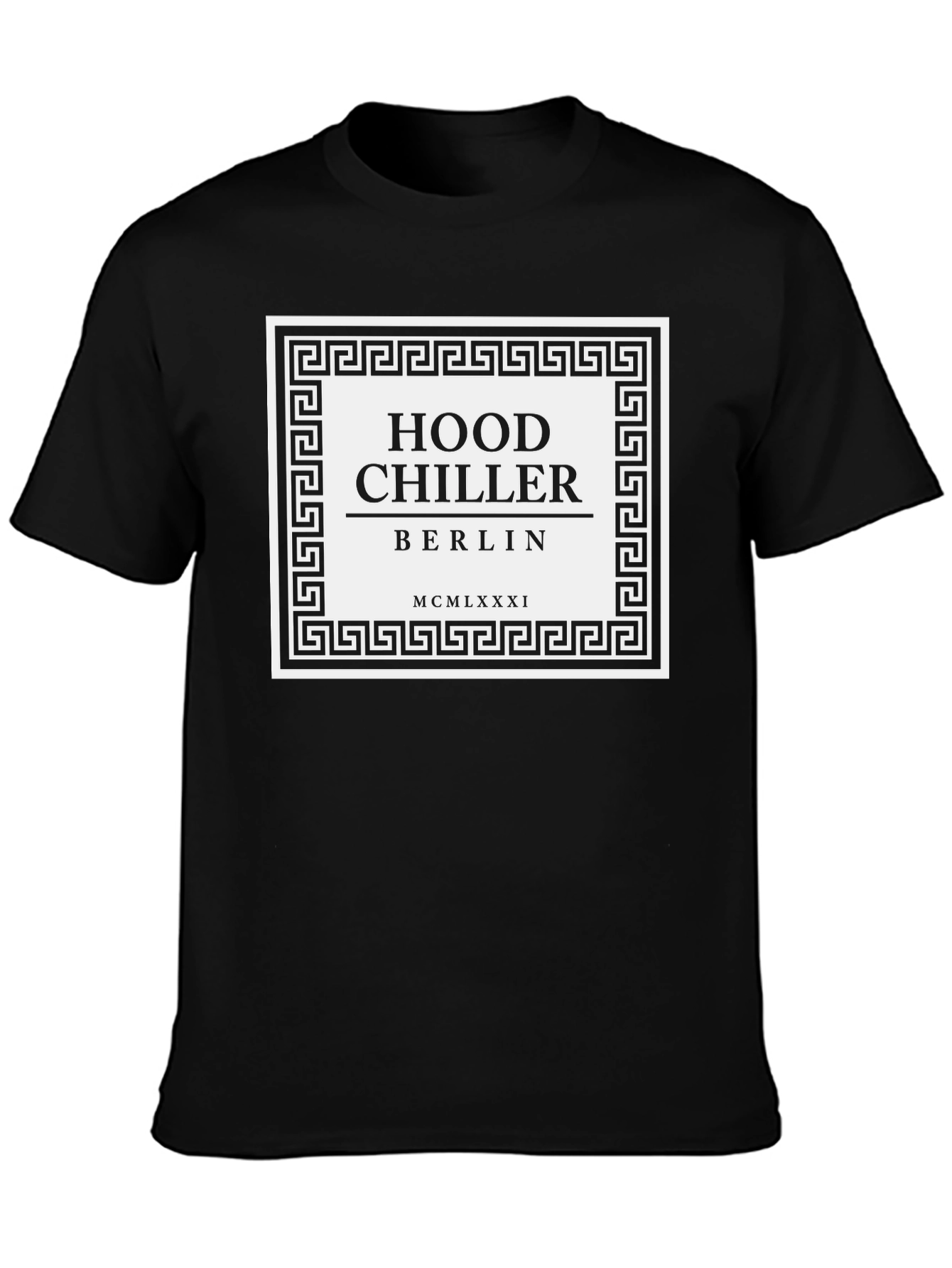 Hood Chiller Berlin Tee - Black Graphic T-Shirt