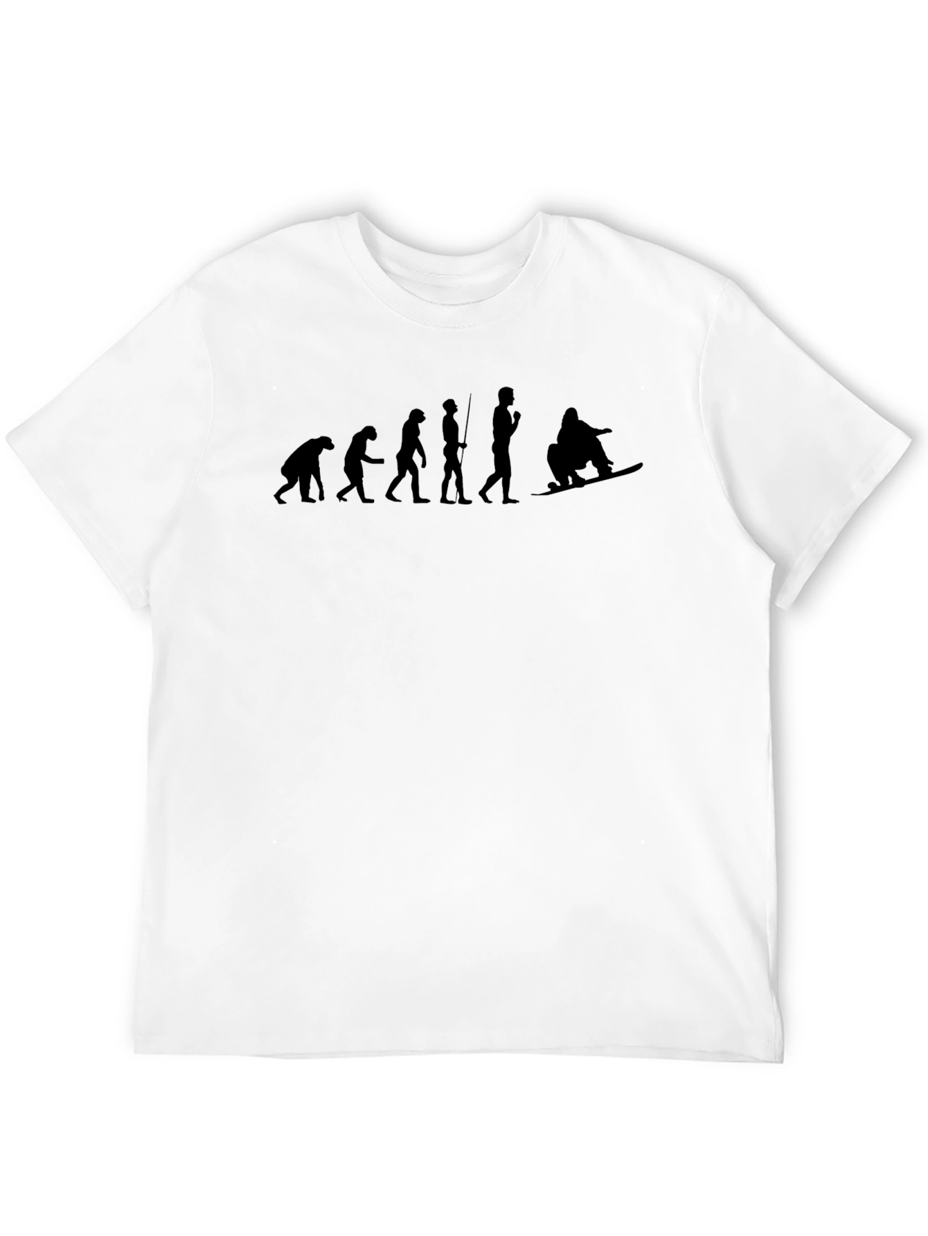 Snowboarder Evolution Graphic Tee - Black