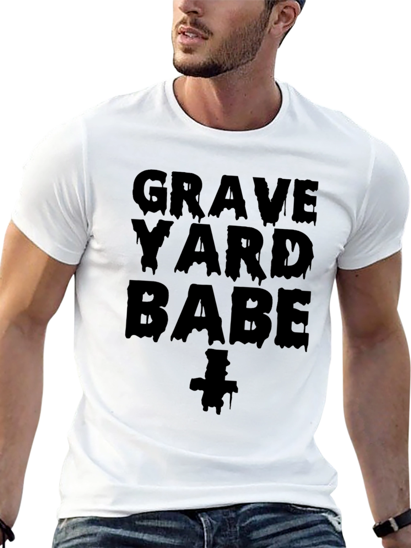 Graveyard Babe Graphic Tee - Black