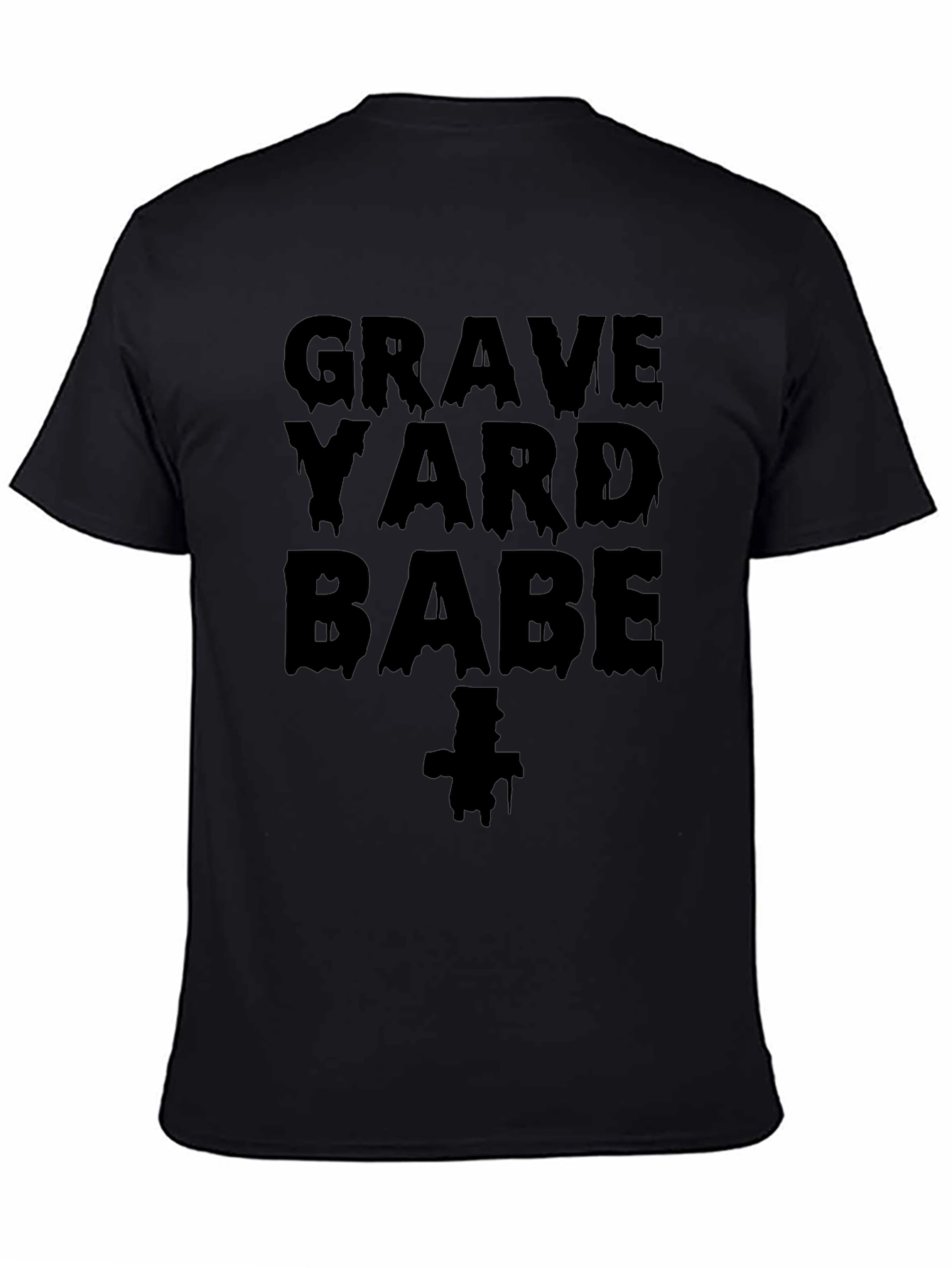 Graveyard Babe Graphic Tee - Black