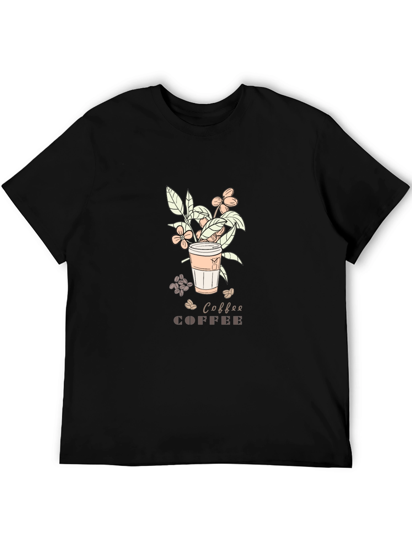 Coffee Lover T-Shirt - Graphic Print Soft Cotton Blend