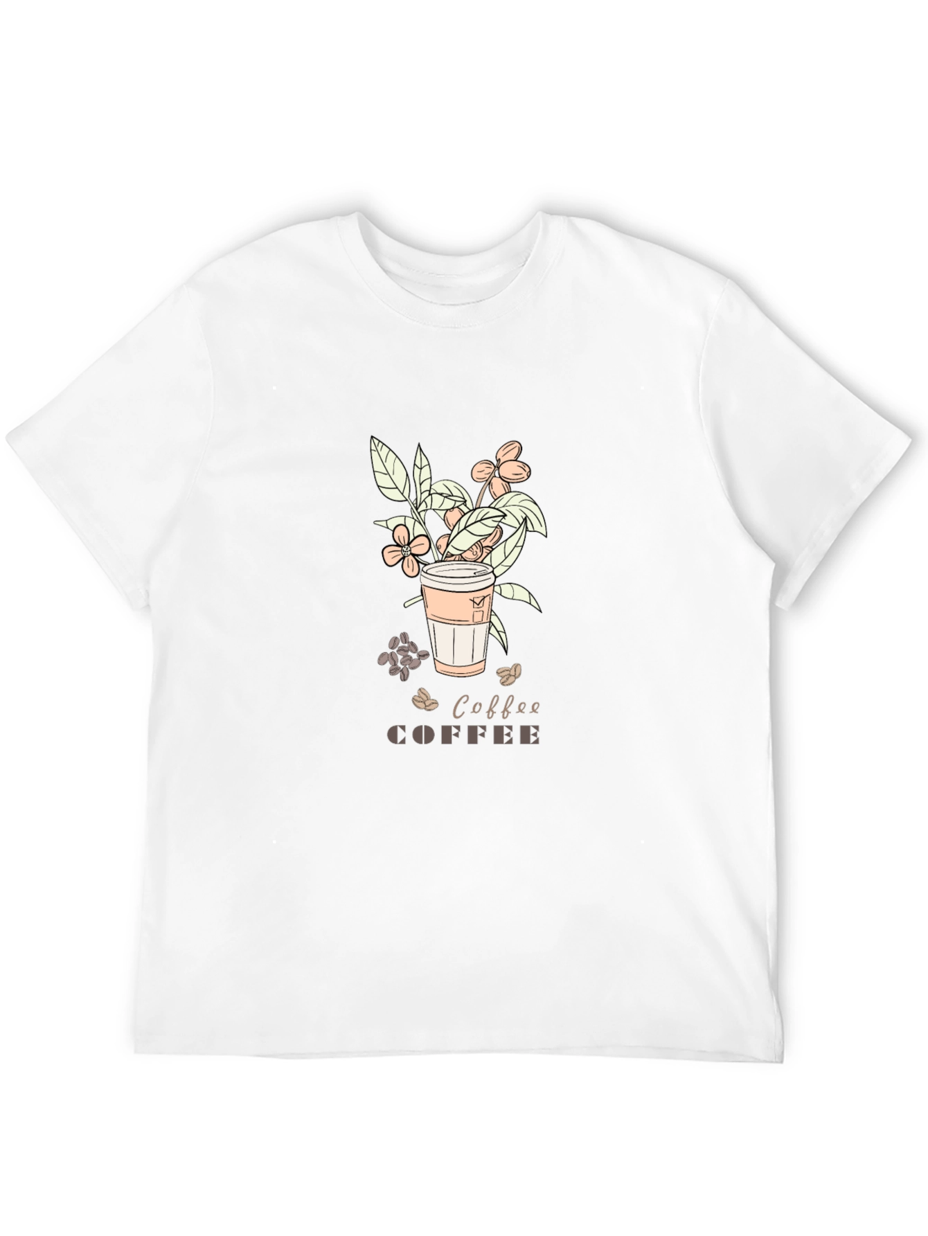Coffee Lover T-Shirt - Graphic Print Soft Cotton Blend
