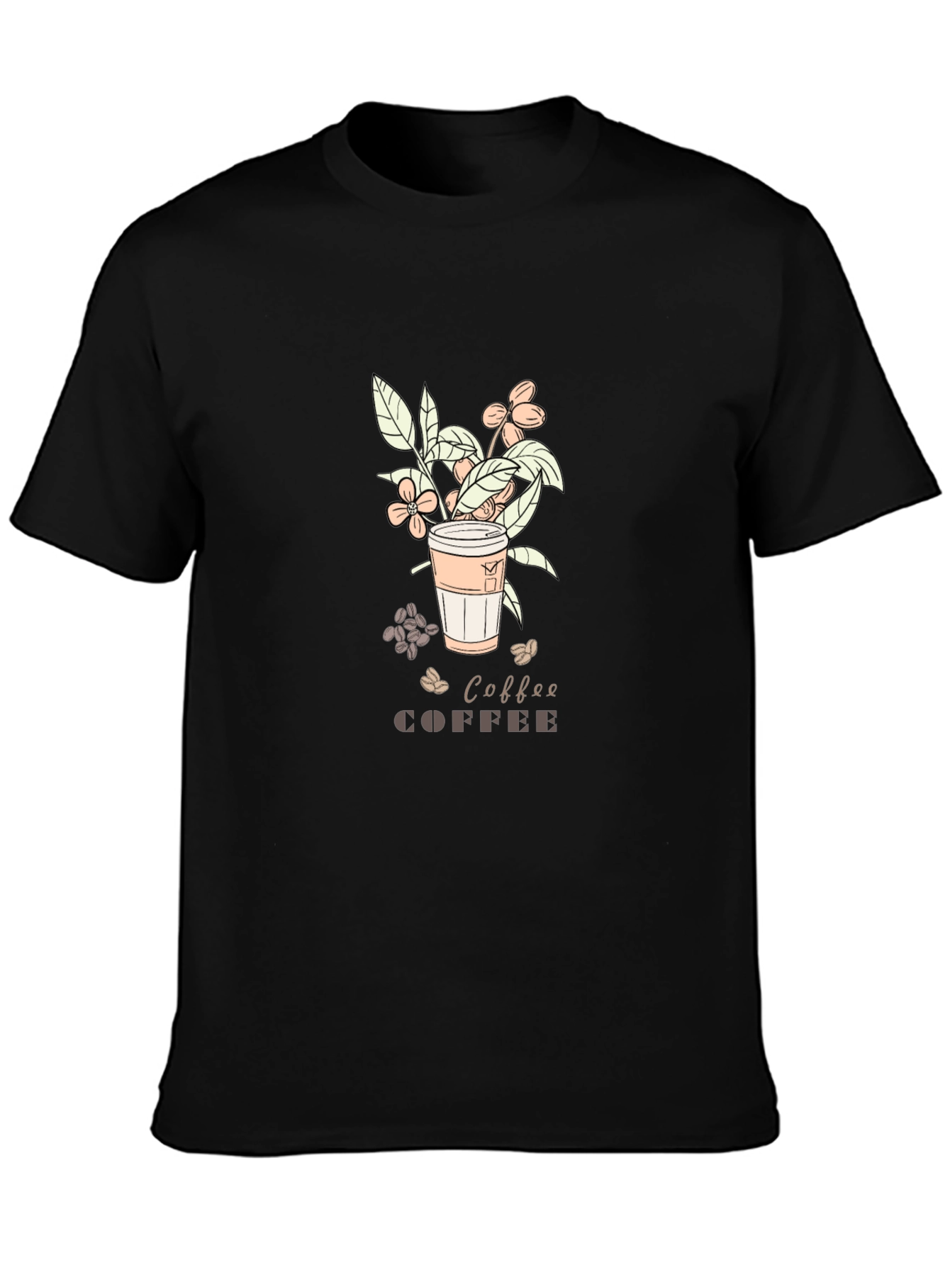 Coffee Lover T-Shirt - Graphic Print Soft Cotton Blend