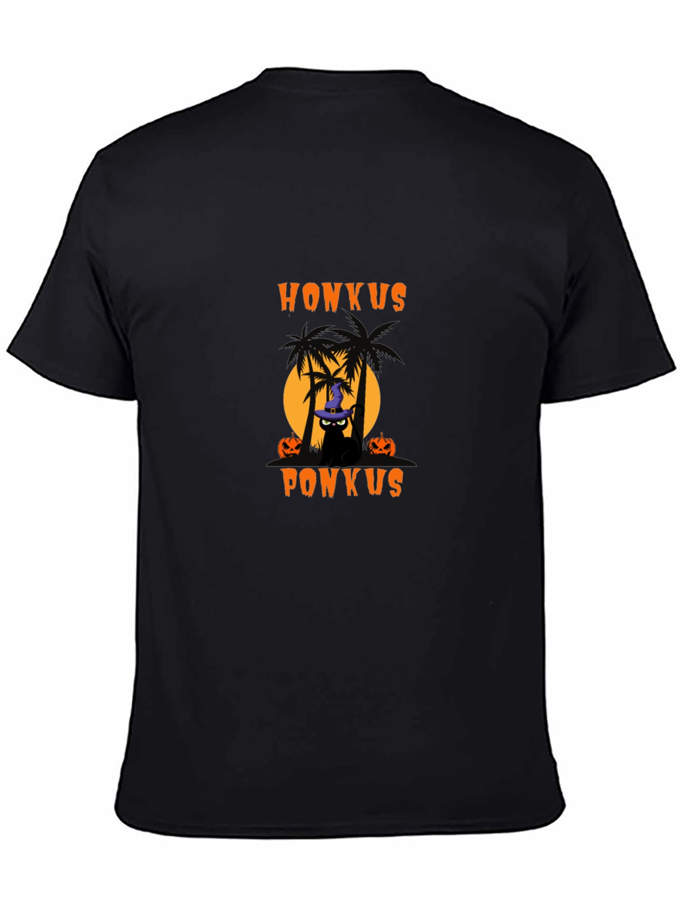 Honkus Ponkus Halloween Black Cat T-Shirt