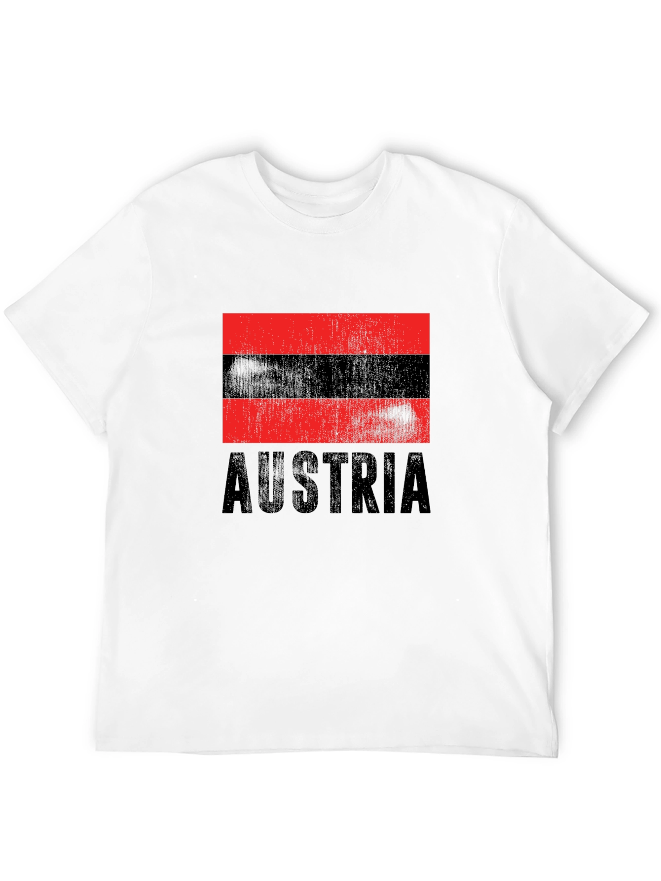 Austria Flag T-Shirt - Black Graphic Tee
