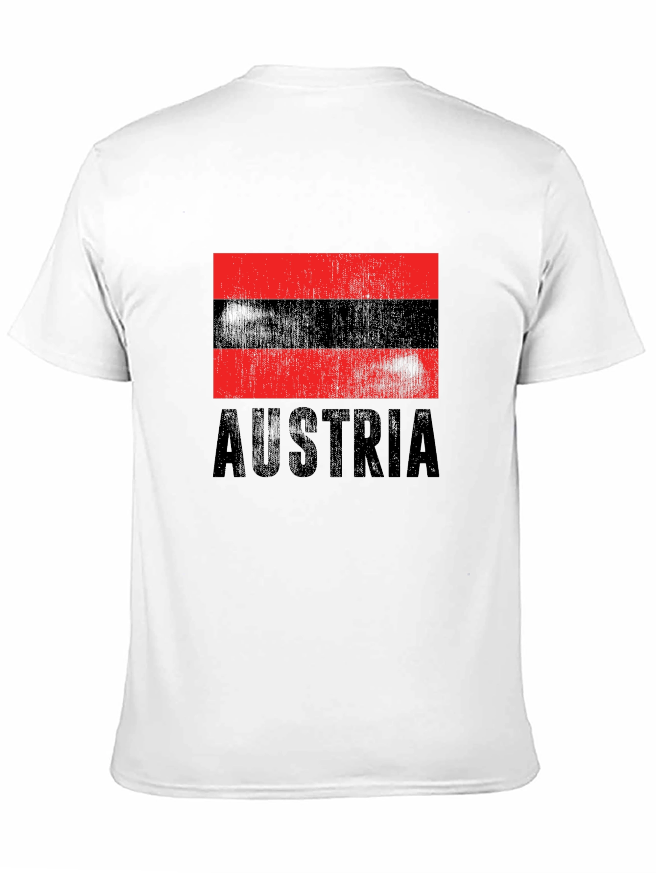 Austria Flag T-Shirt - Black Graphic Tee
