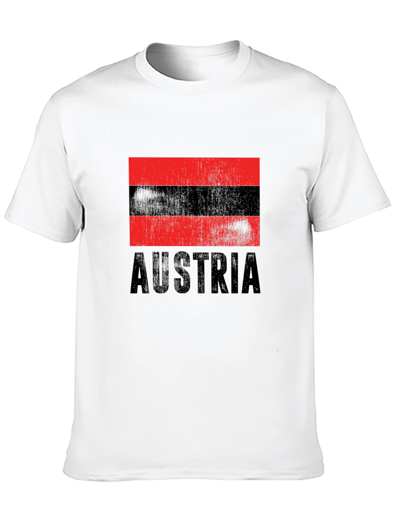 Austria Flag T-Shirt - Black Graphic Tee