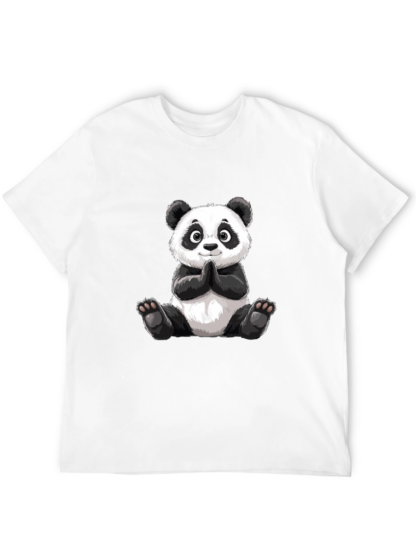 Cute Panda Graphic Tee - Soft Cotton Blend