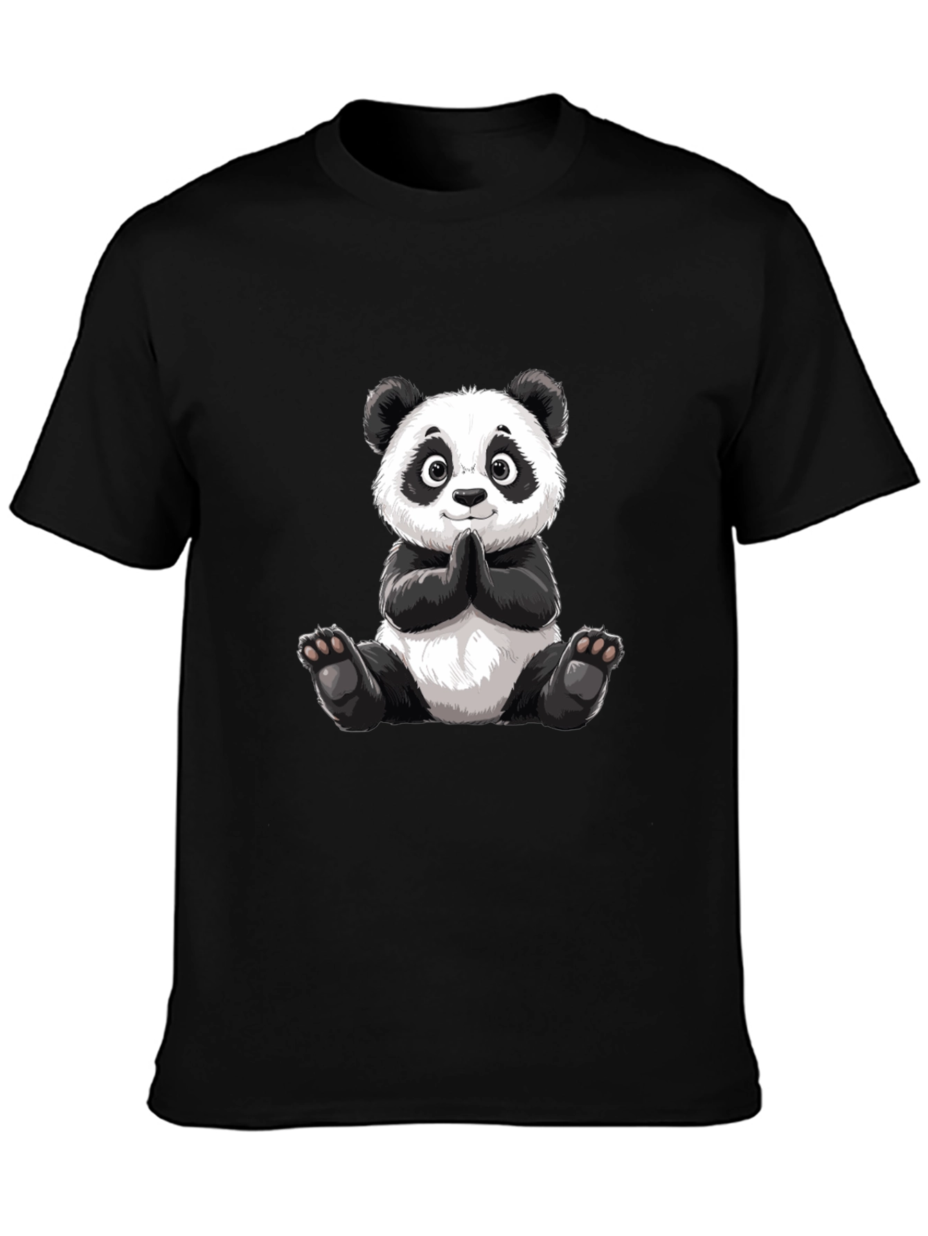 Cute Panda Graphic Tee - Soft Cotton Blend