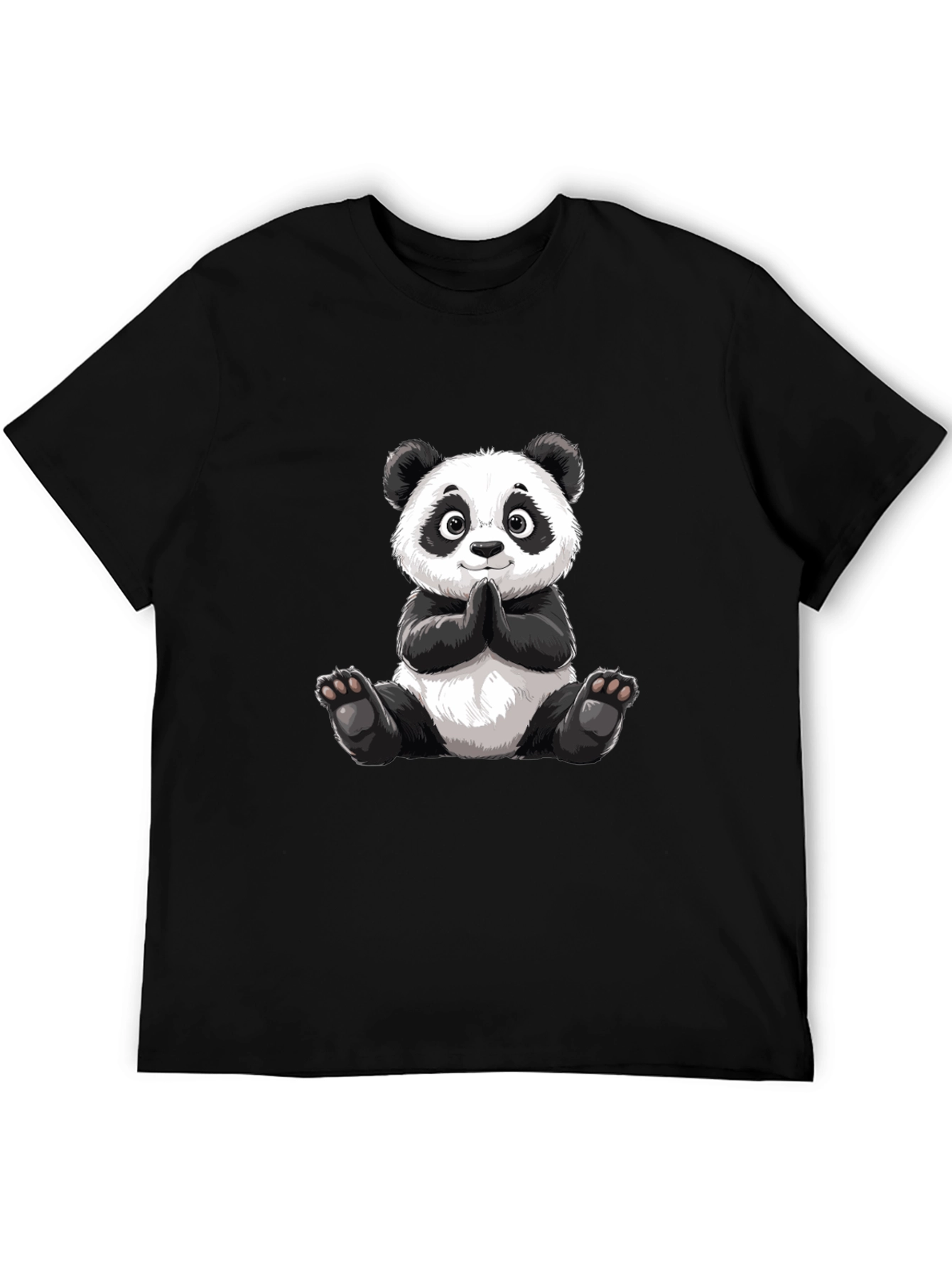 Cute Panda Graphic Tee - Soft Cotton Blend