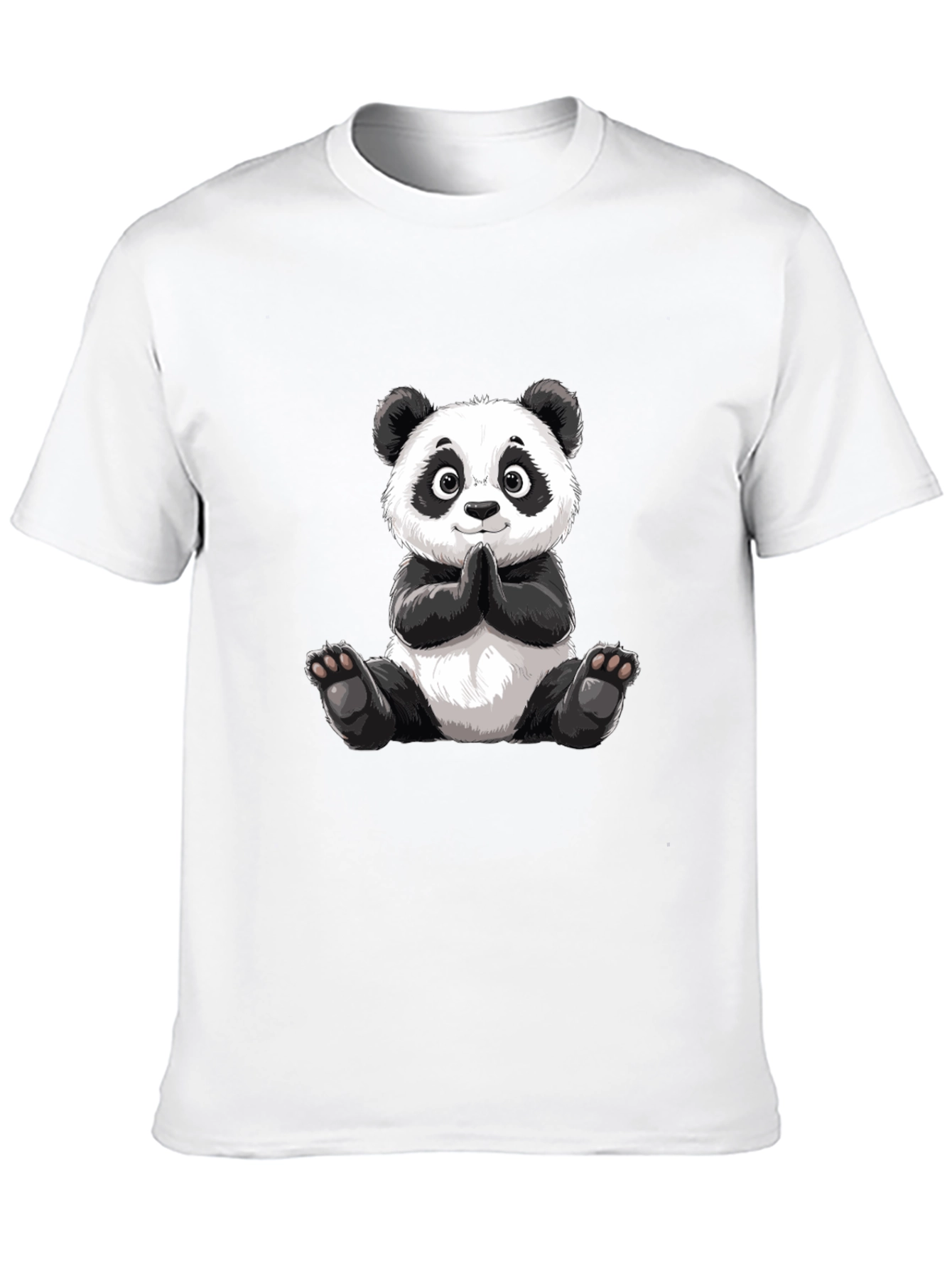 Cute Panda Graphic Tee - Soft Cotton Blend