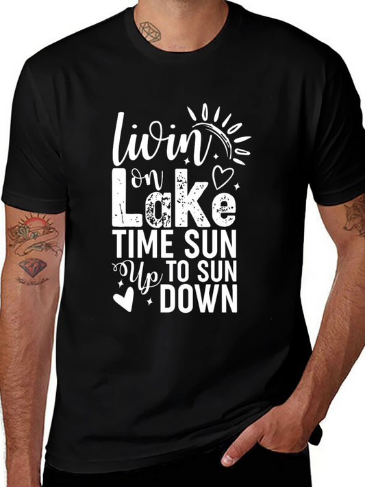 Lake Life Graphic Tee - Sun Up to Sun Down