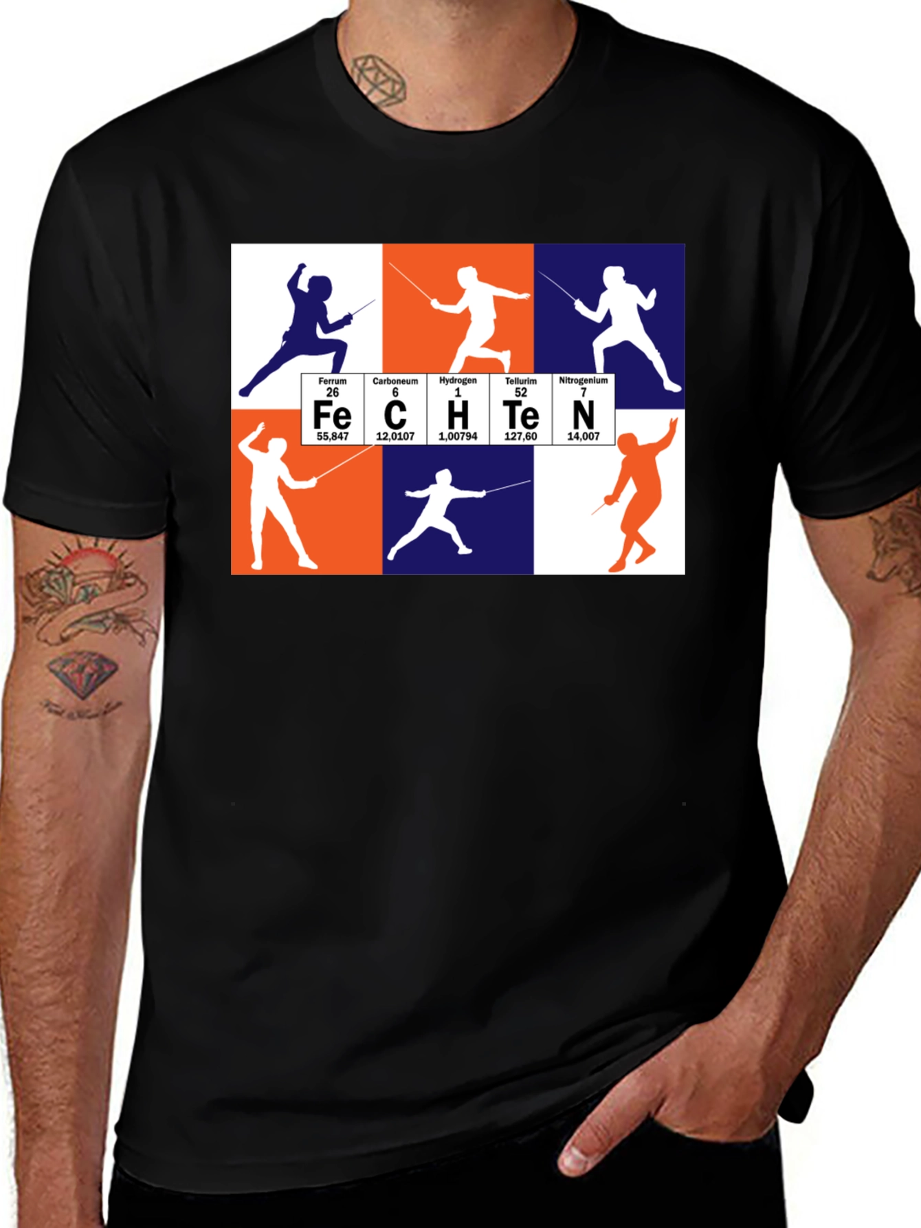 Fencing Periodic Table T-Shirt