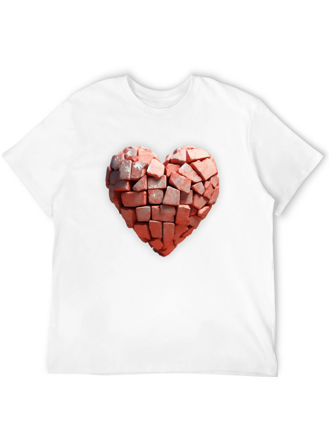 Brick Heart T-Shirt - Unique Graphic Tee
