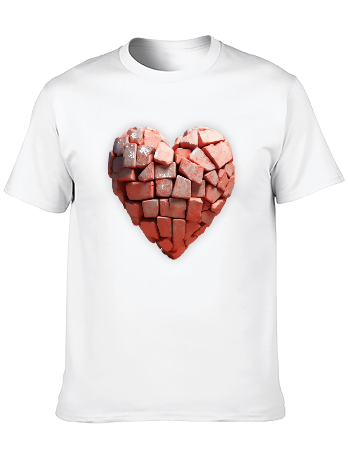 Brick Heart T-Shirt - Unique Graphic Tee