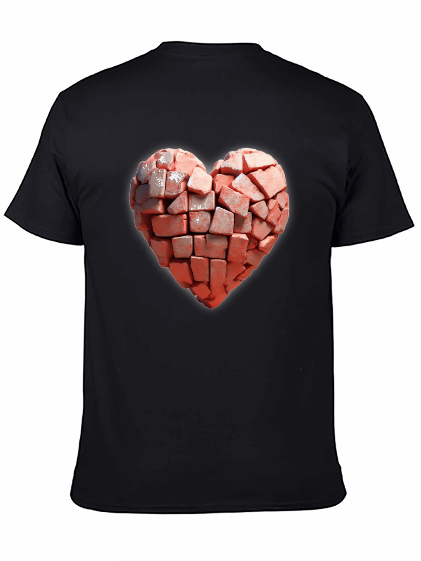 Brick Heart T-Shirt - Unique Graphic Tee