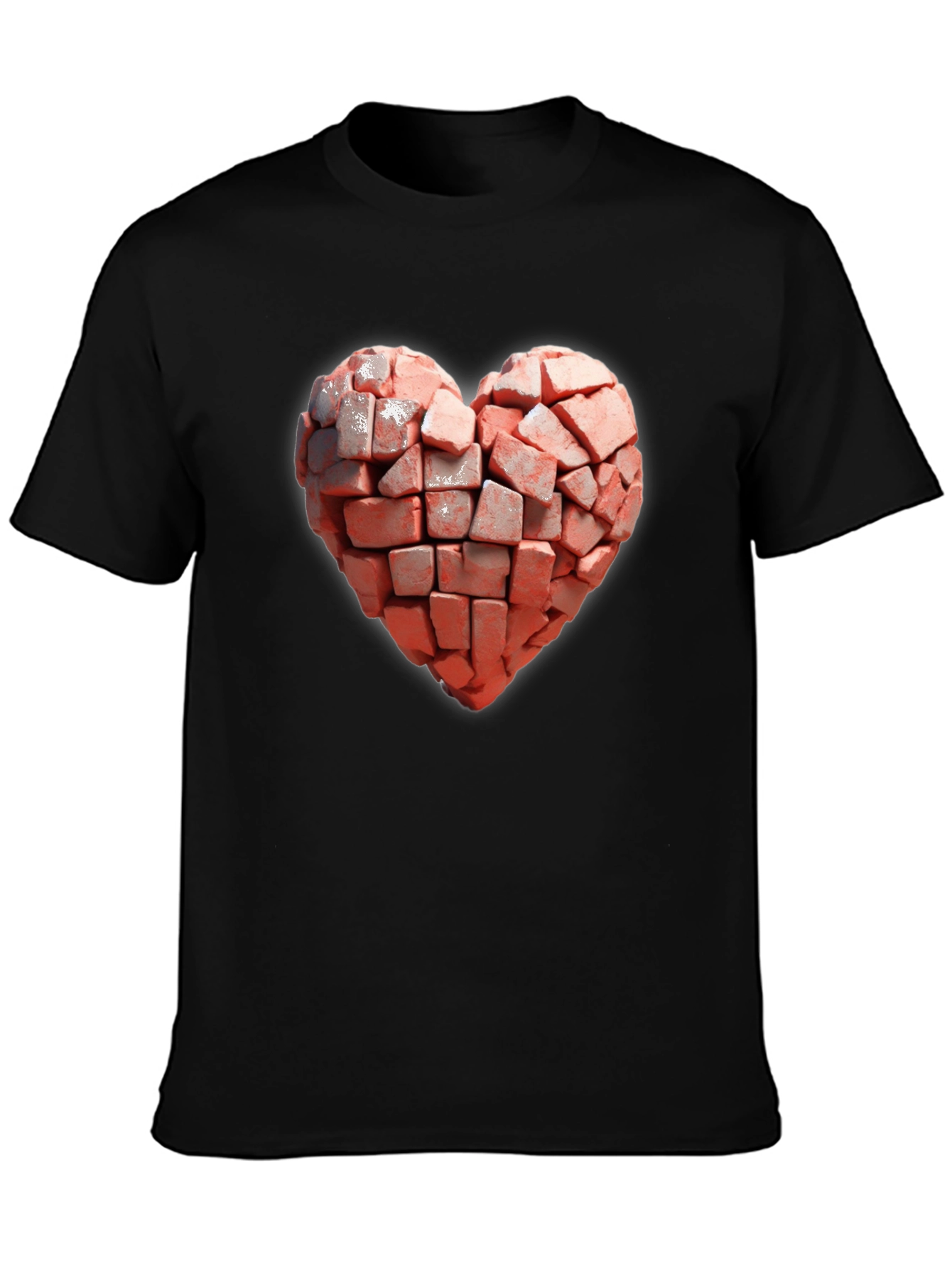 Brick Heart T-Shirt - Unique Graphic Tee