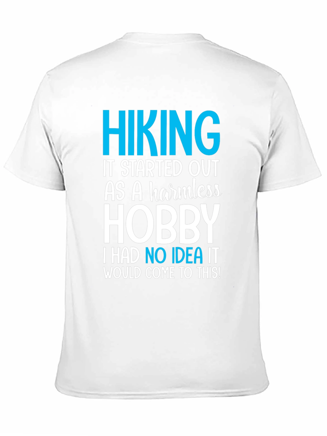 Hiking Hobby Graphic Tee - Black Casual T-Shirt