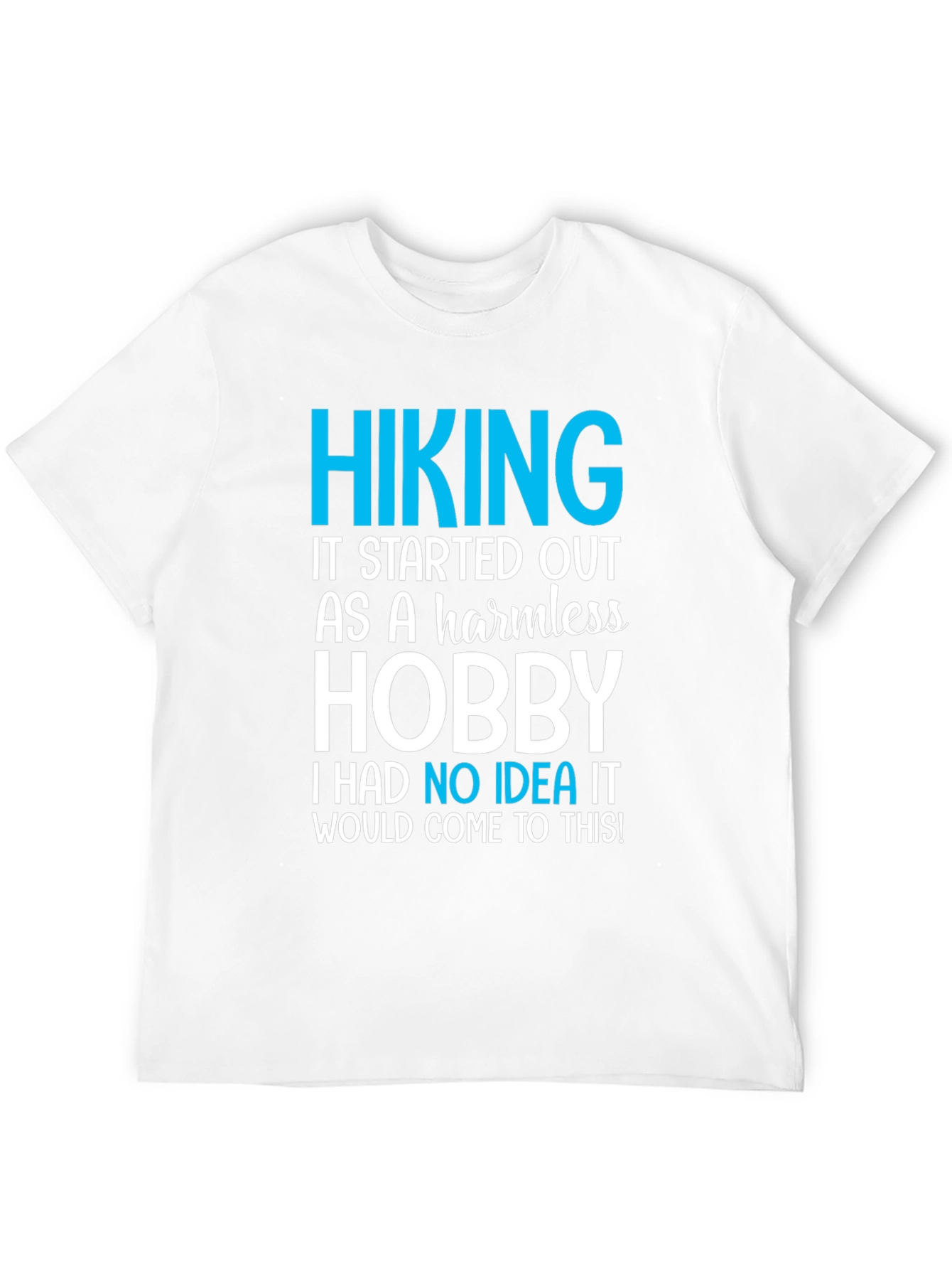 Hiking Hobby Graphic Tee - Black Casual T-Shirt