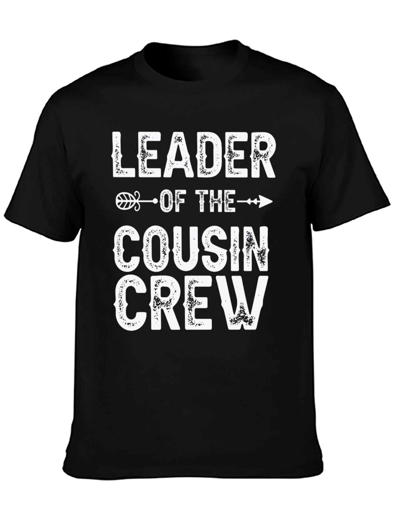 Leader of the Cousin Crew Black T-Shirt