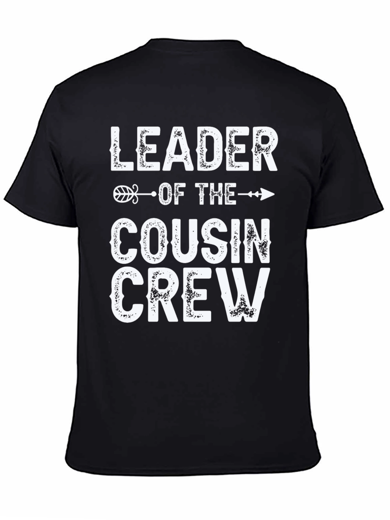 Leader of the Cousin Crew Black T-Shirt