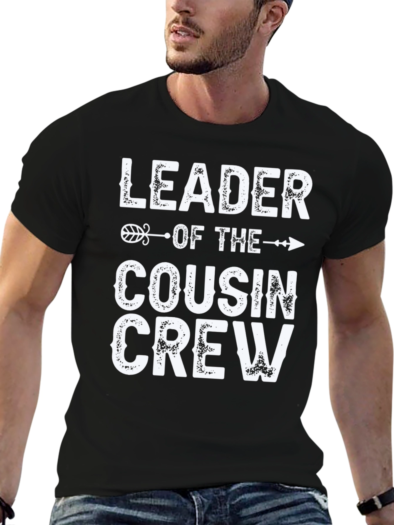 Leader of the Cousin Crew Black T-Shirt
