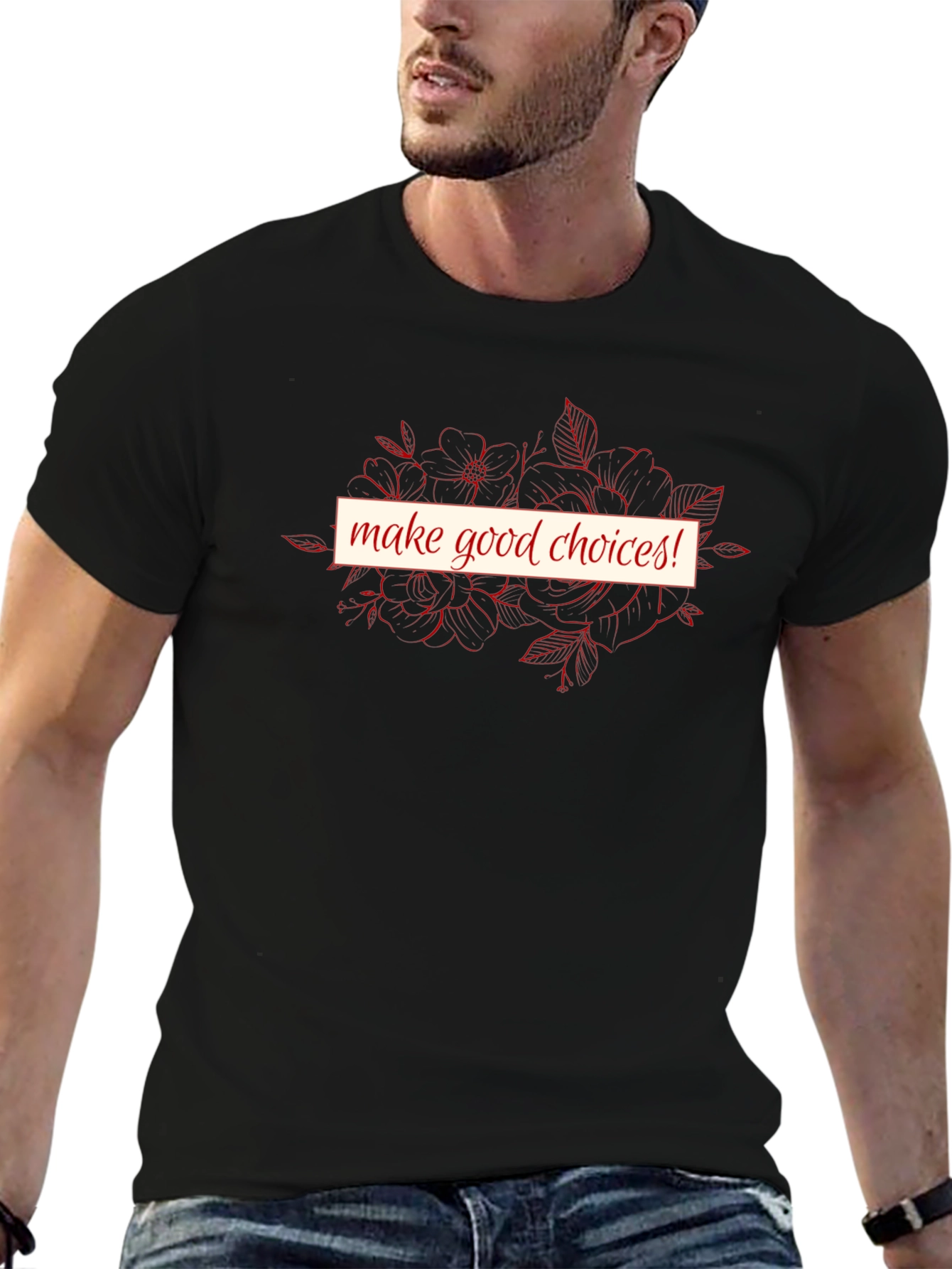 Make Good Choices Graphic Tee - Black