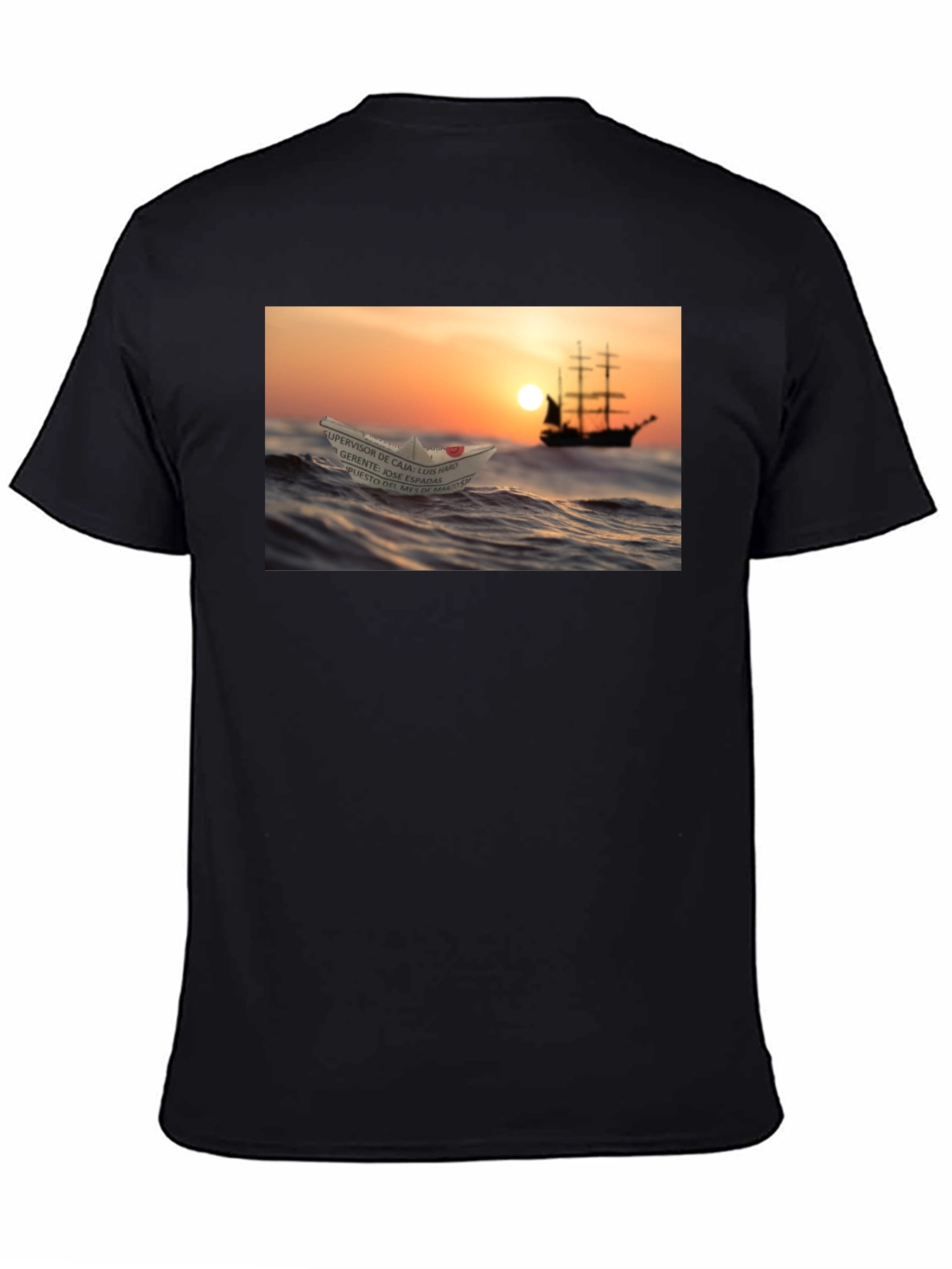 Ocean Dream T-Shirt - Sailboat & Paper Boat Design