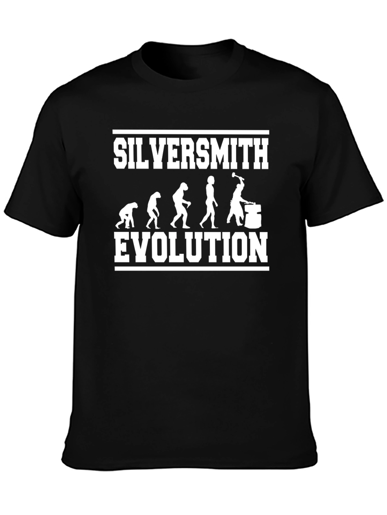 Silversmith Evolution T-Shirt - Funny Blacksmith Tee