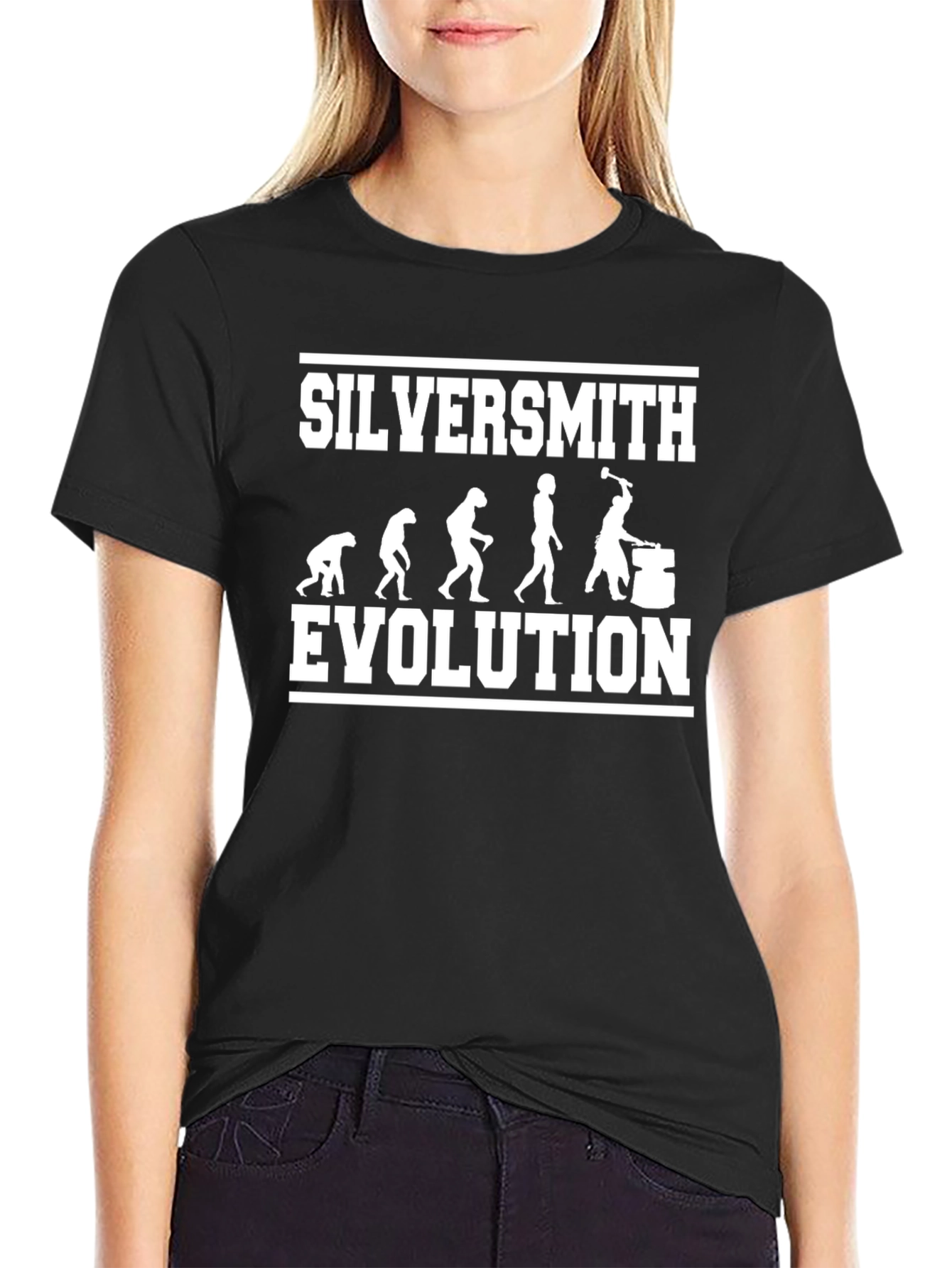 Silversmith Evolution T-Shirt - Funny Blacksmith Tee