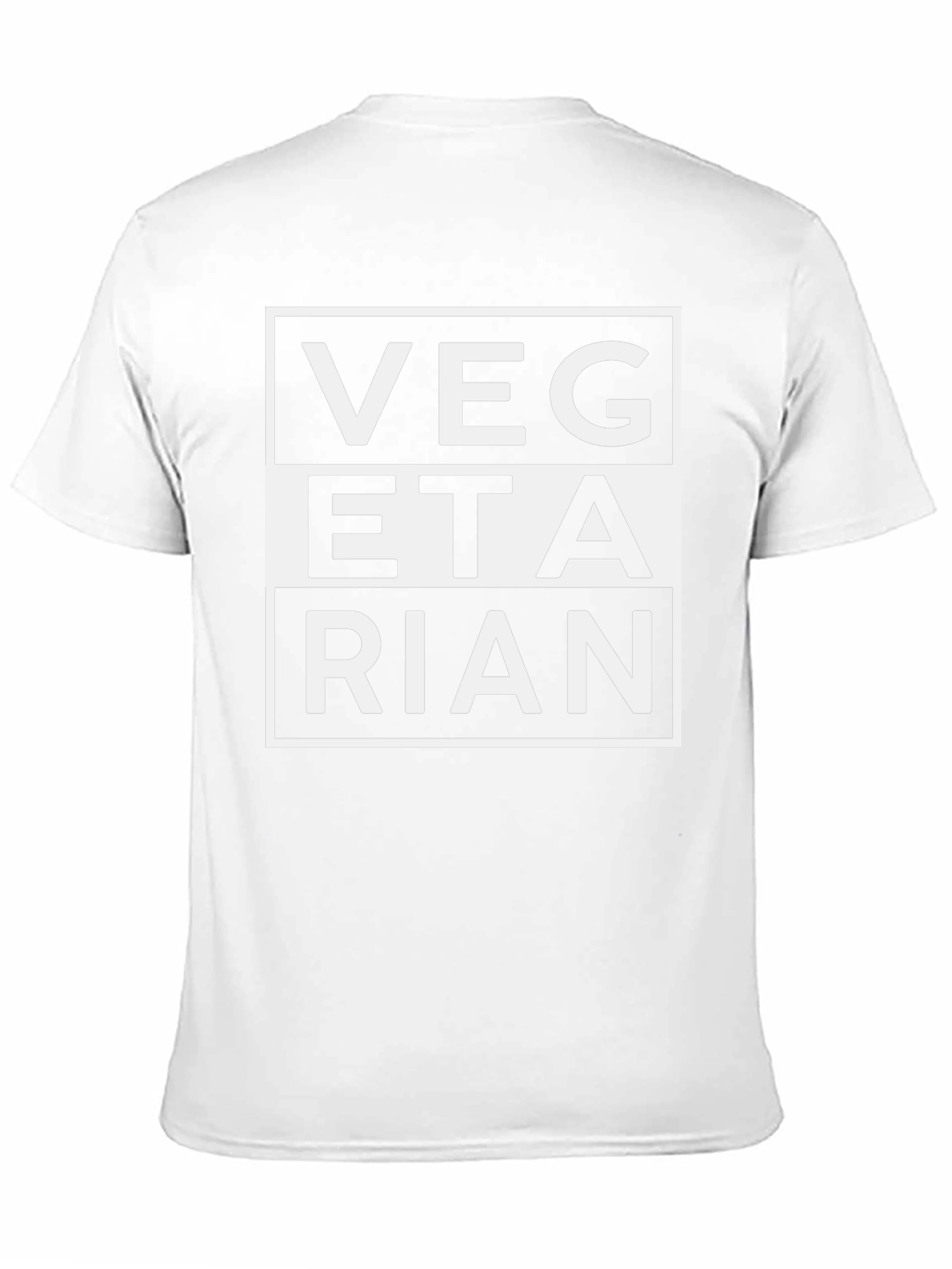 Vegetarian Graphic Print Black T-Shirt