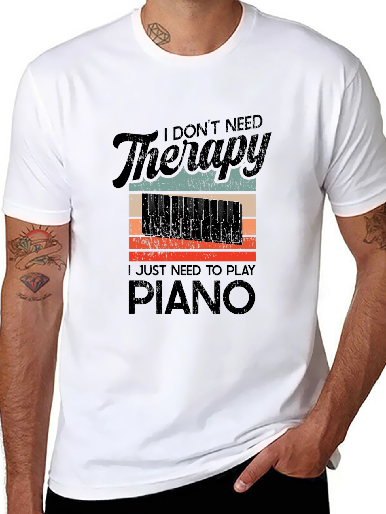 I Dont Need Therapy Piano T-Shirt