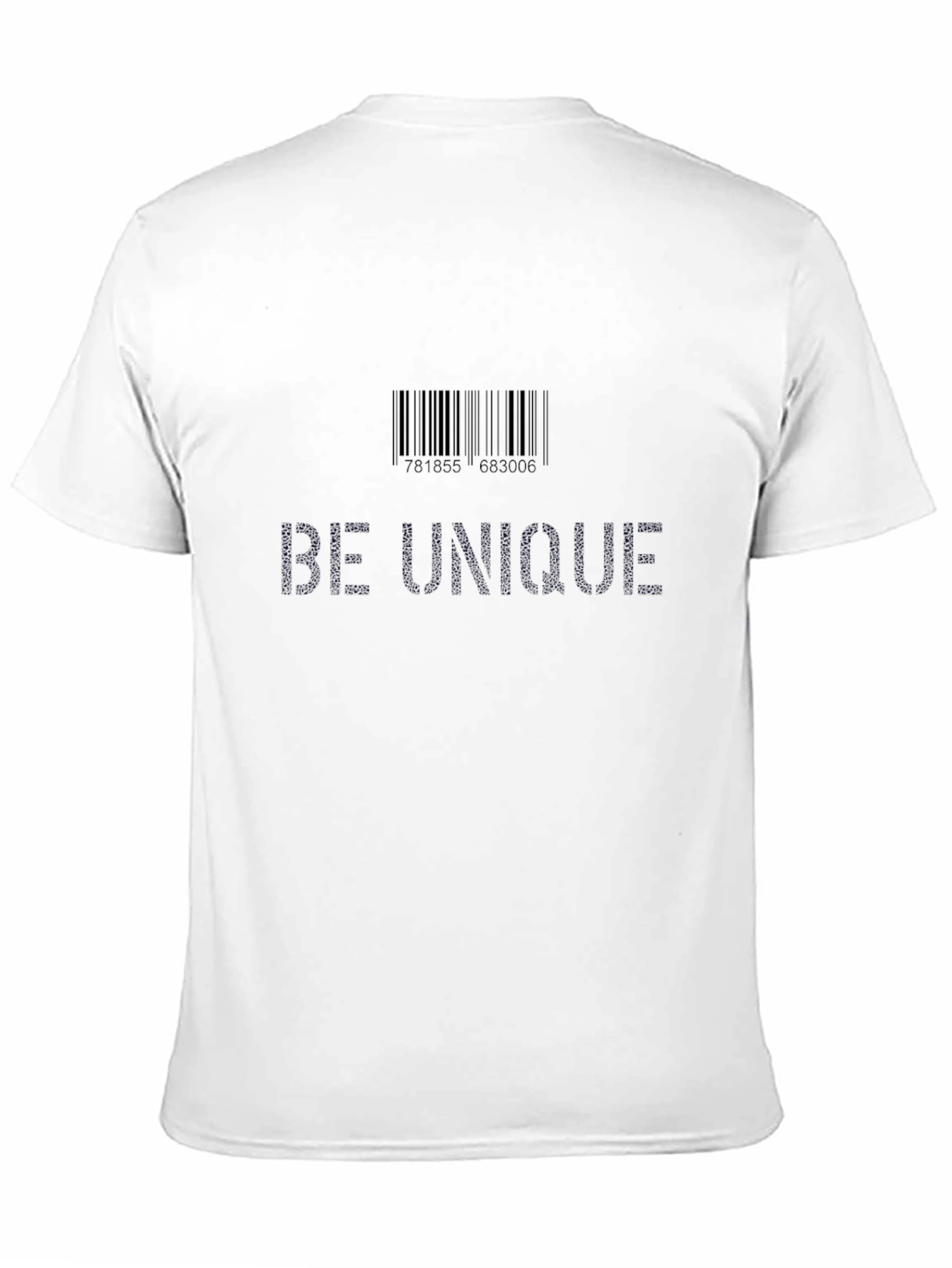 Be Unique Graphic Tee - Black Unisex T-Shirt