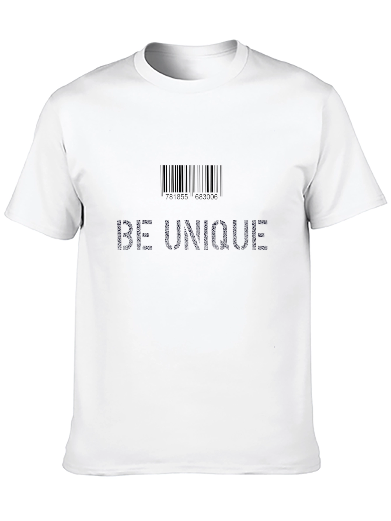 Be Unique Graphic Tee - Black Unisex T-Shirt
