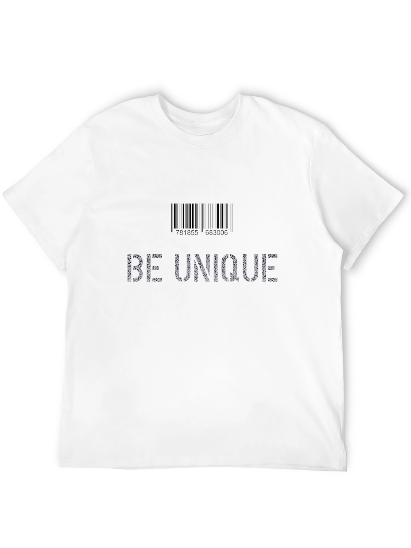 Be Unique Graphic Tee - Black Unisex T-Shirt