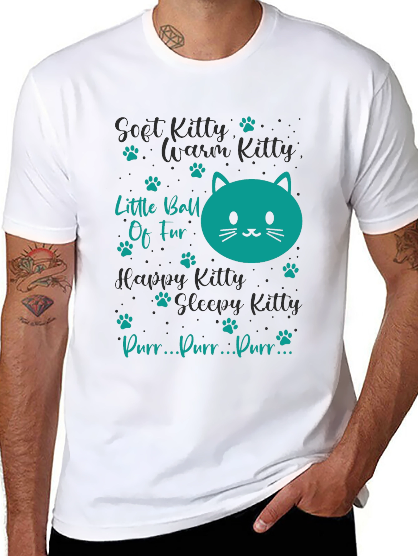 Cute Kitty Song T-Shirt - Soft Warm & Happy!