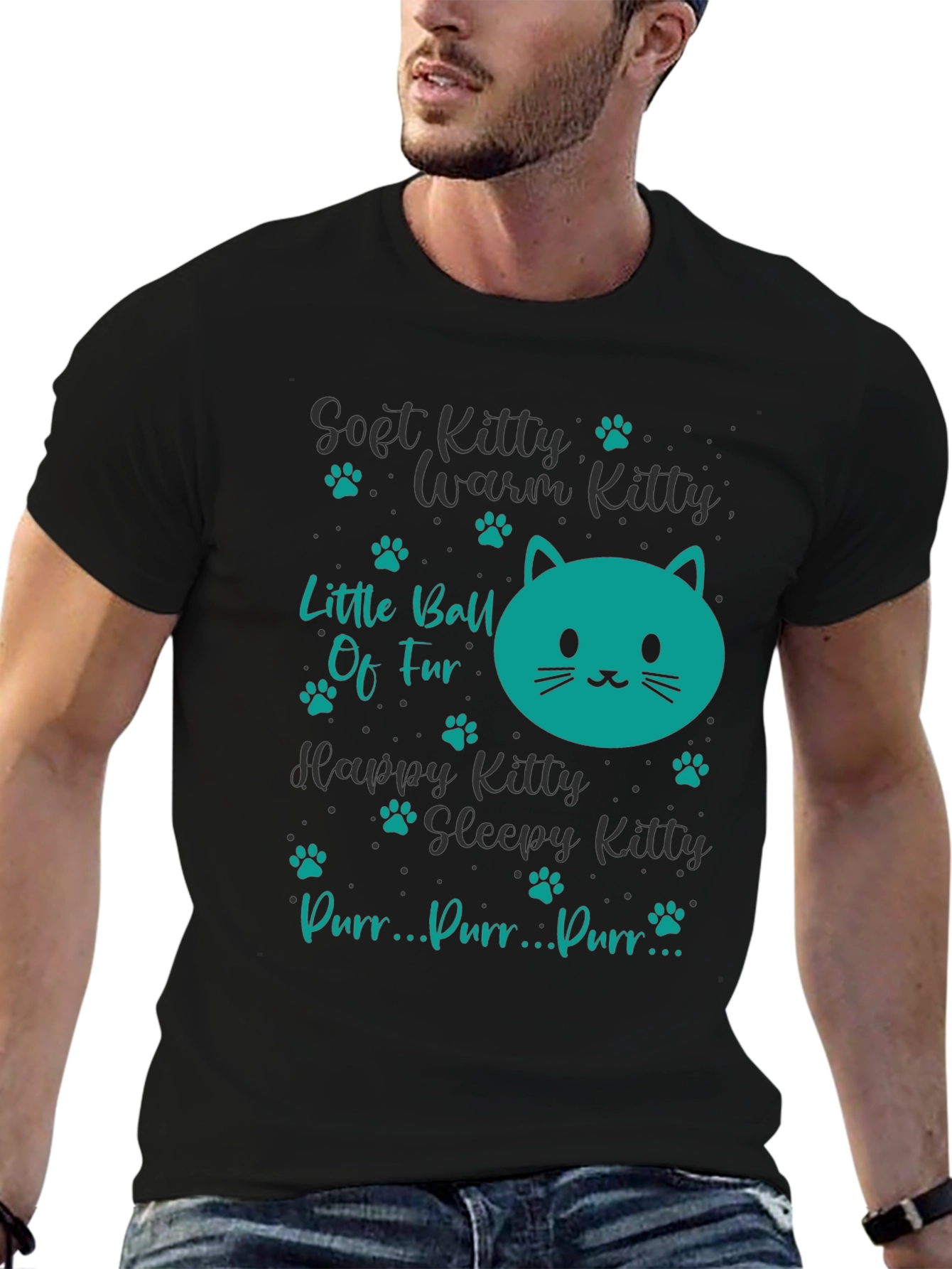 Cute Kitty Song T-Shirt - Soft Warm & Happy!