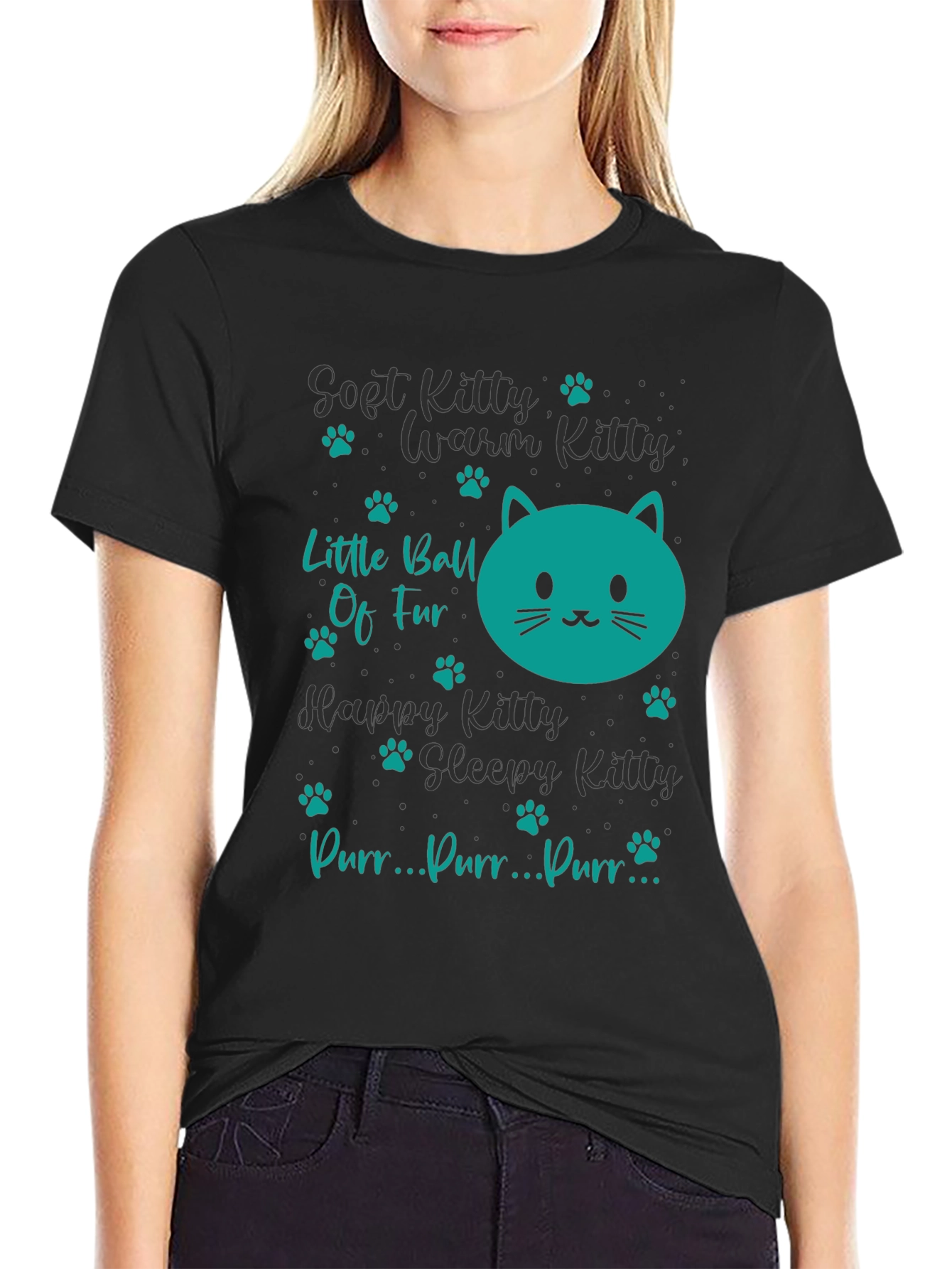 Cute Kitty Song T-Shirt - Soft Warm & Happy!