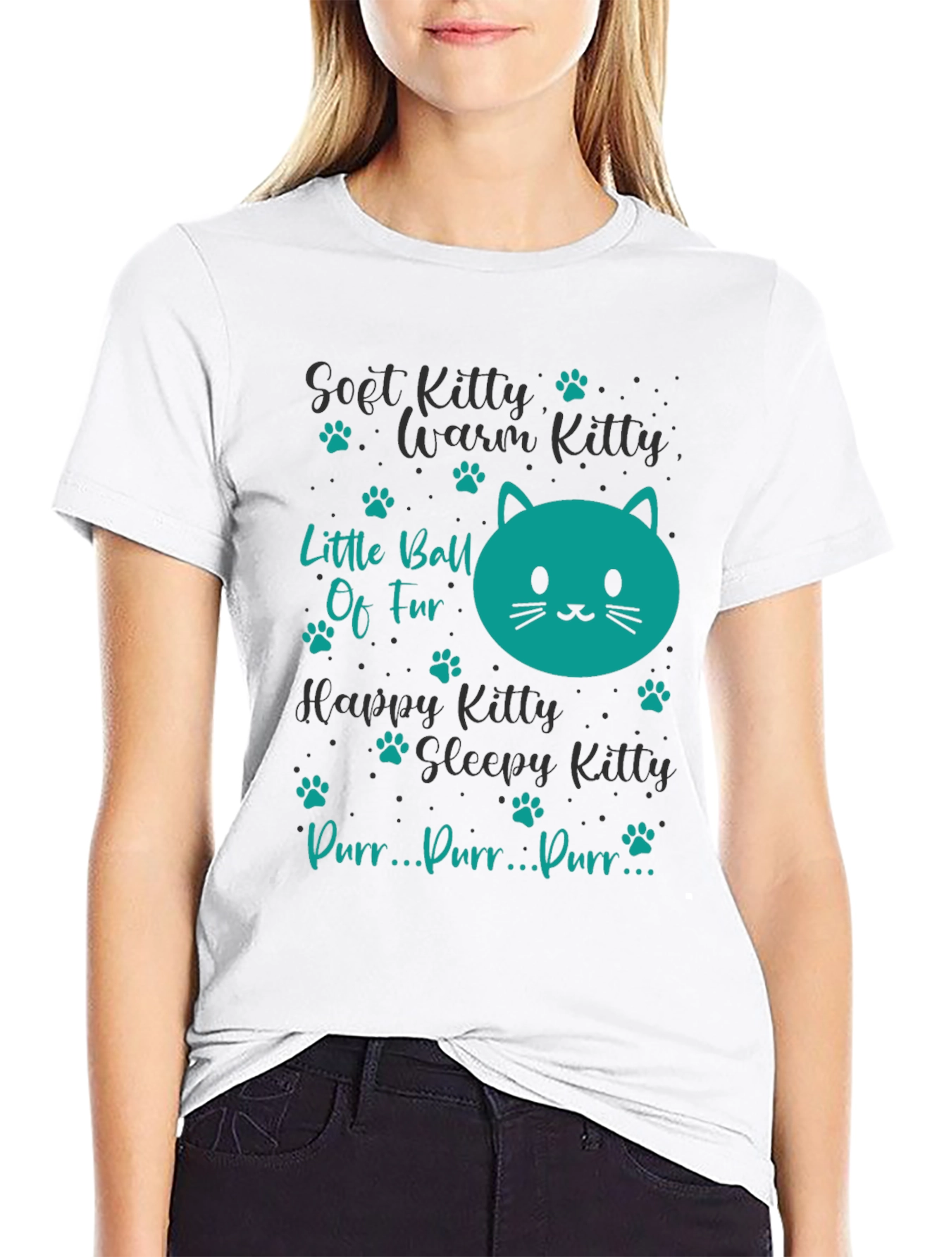 Cute Kitty Song T-Shirt - Soft Warm & Happy!