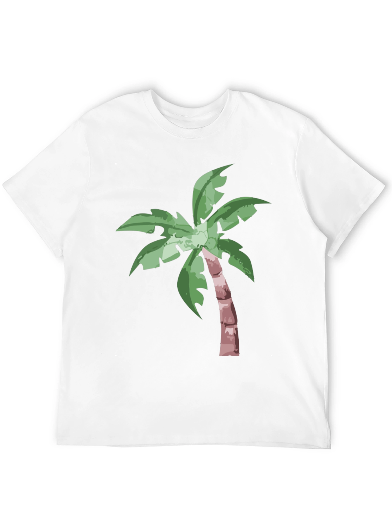 Tropical Palm Tree Graphic Tee - Black