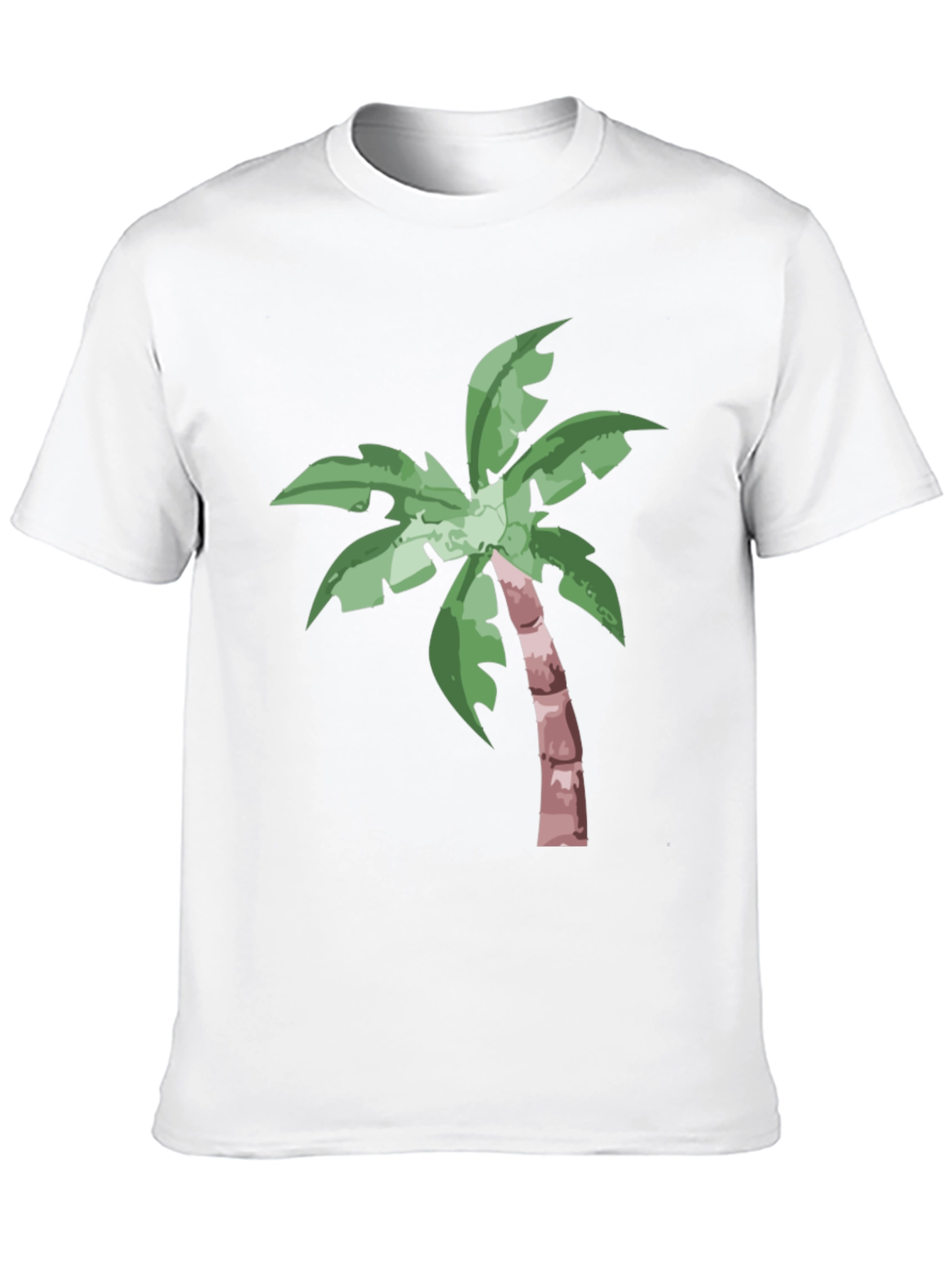 Tropical Palm Tree Graphic Tee - Black