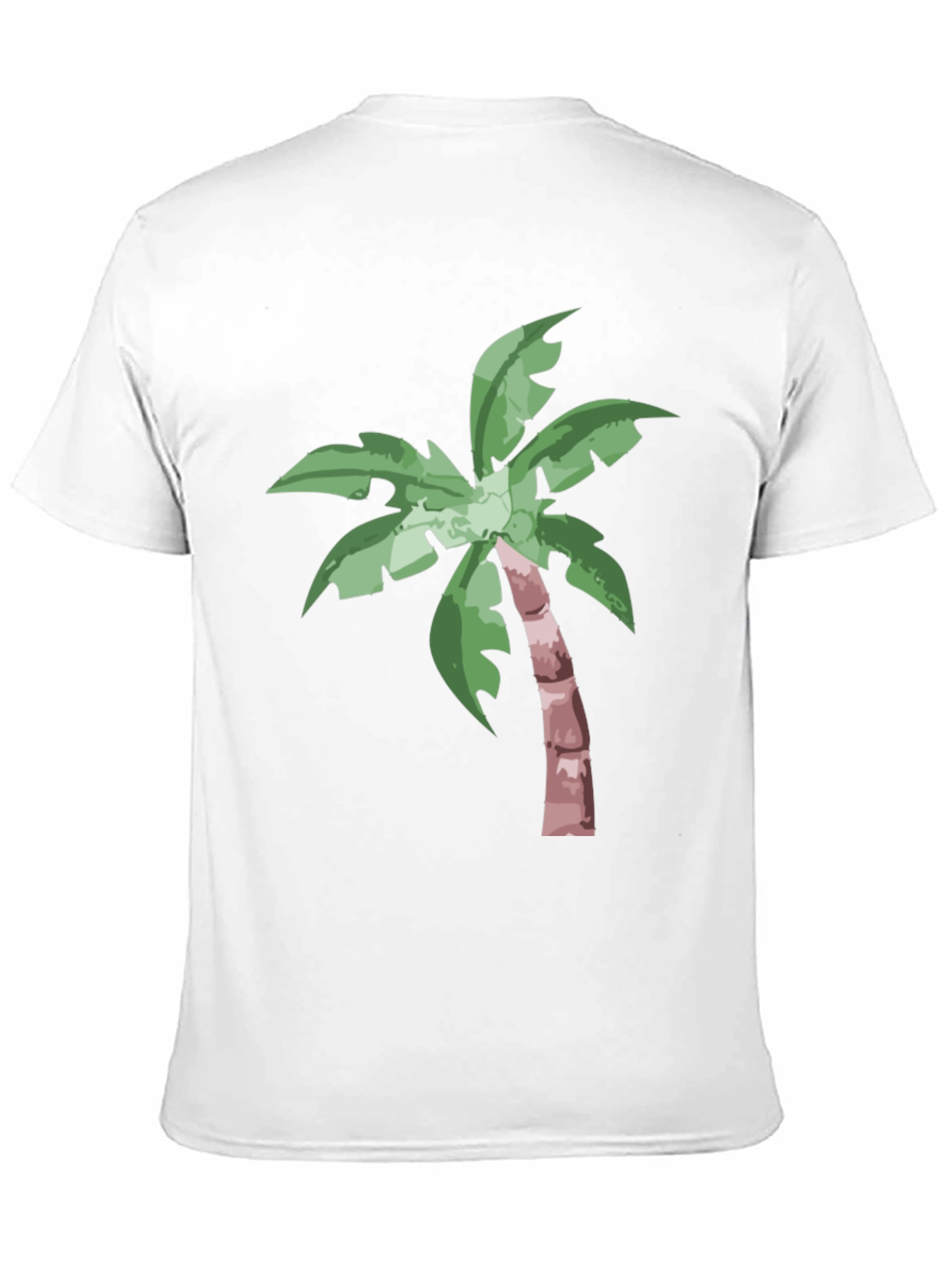 Tropical Palm Tree Graphic Tee - Black