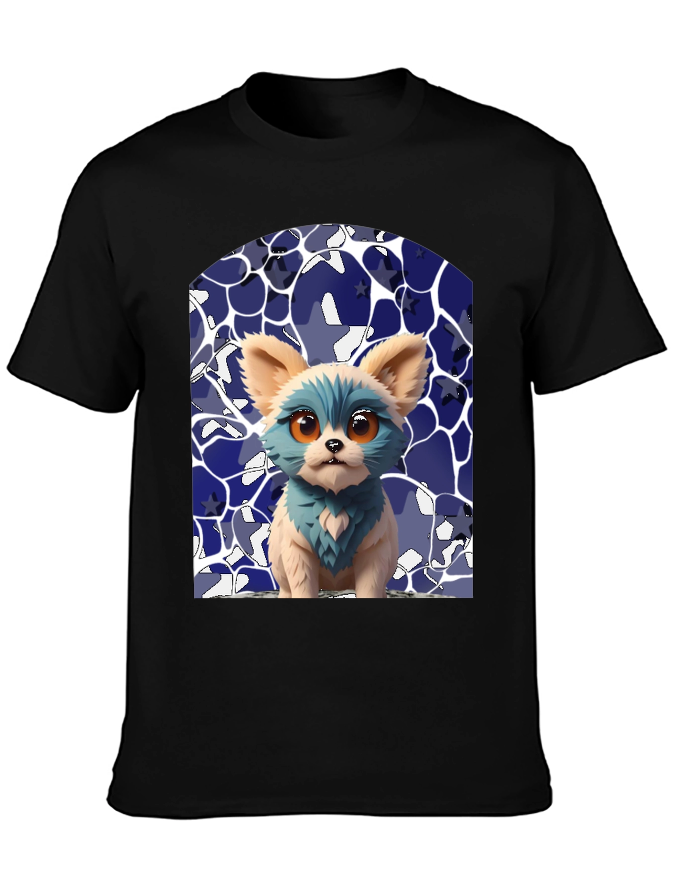 Cute Puppy Graphic Tee - Stylish Black T-Shirt