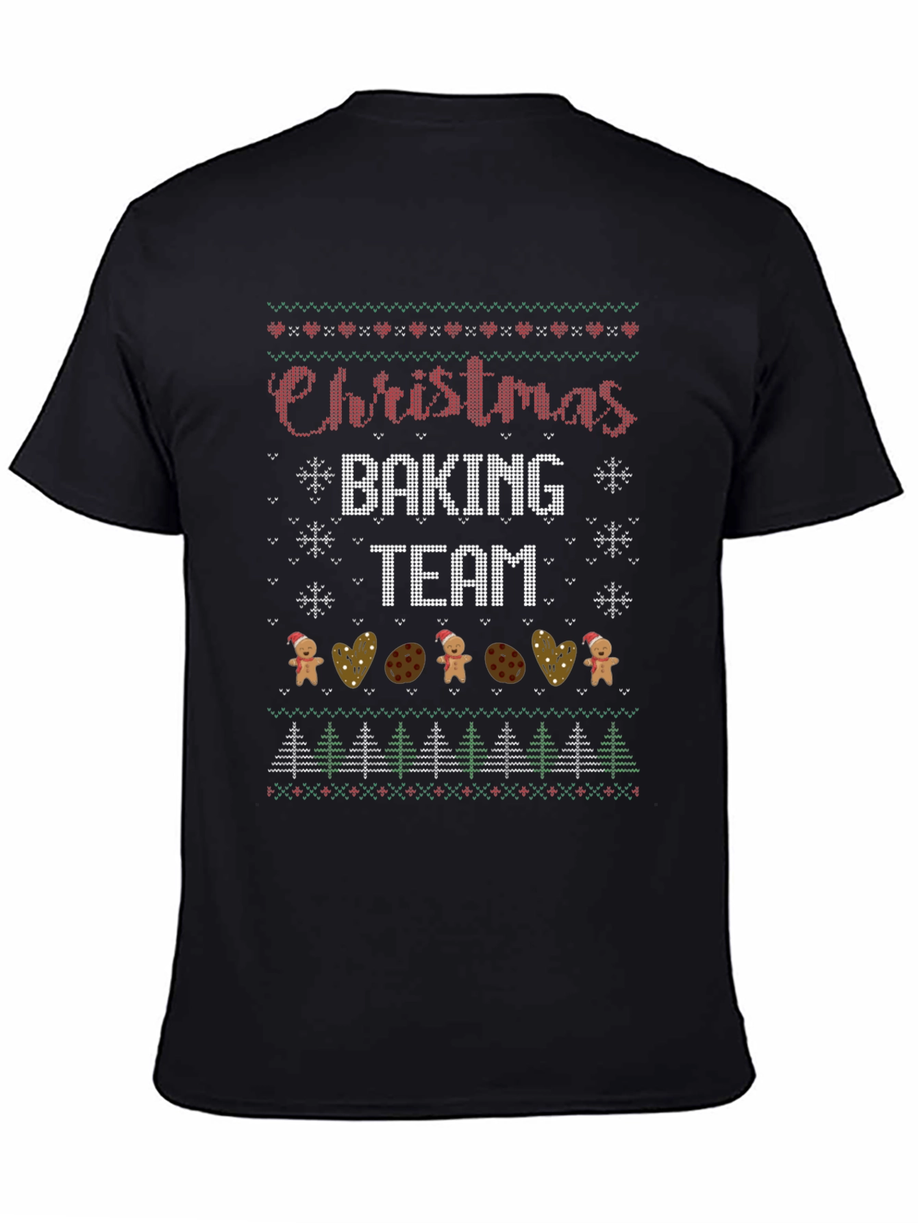 Christmas Baking Team Crew Neck T-Shirt
