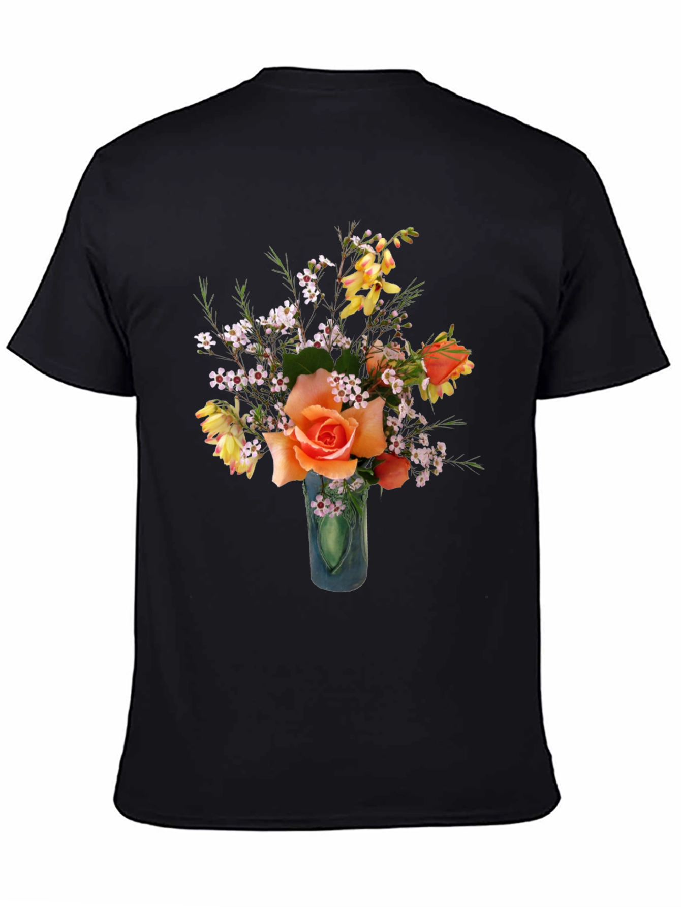 Floral T-Shirt - Rose Bouquet Graphic Tee