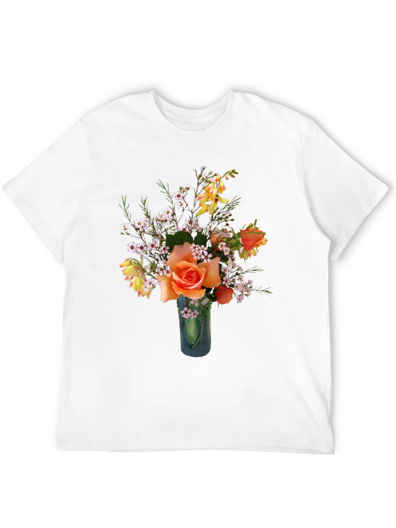 Floral T-Shirt - Rose Bouquet Graphic Tee