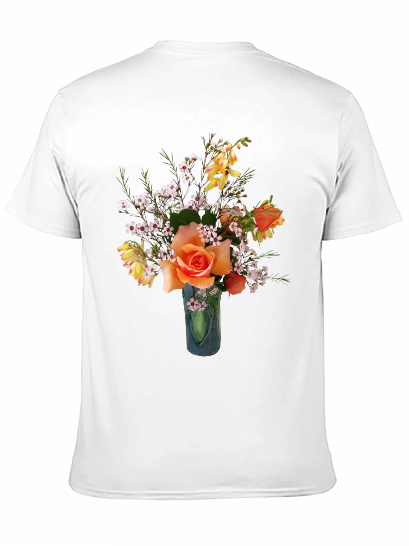 Floral T-Shirt - Rose Bouquet Graphic Tee
