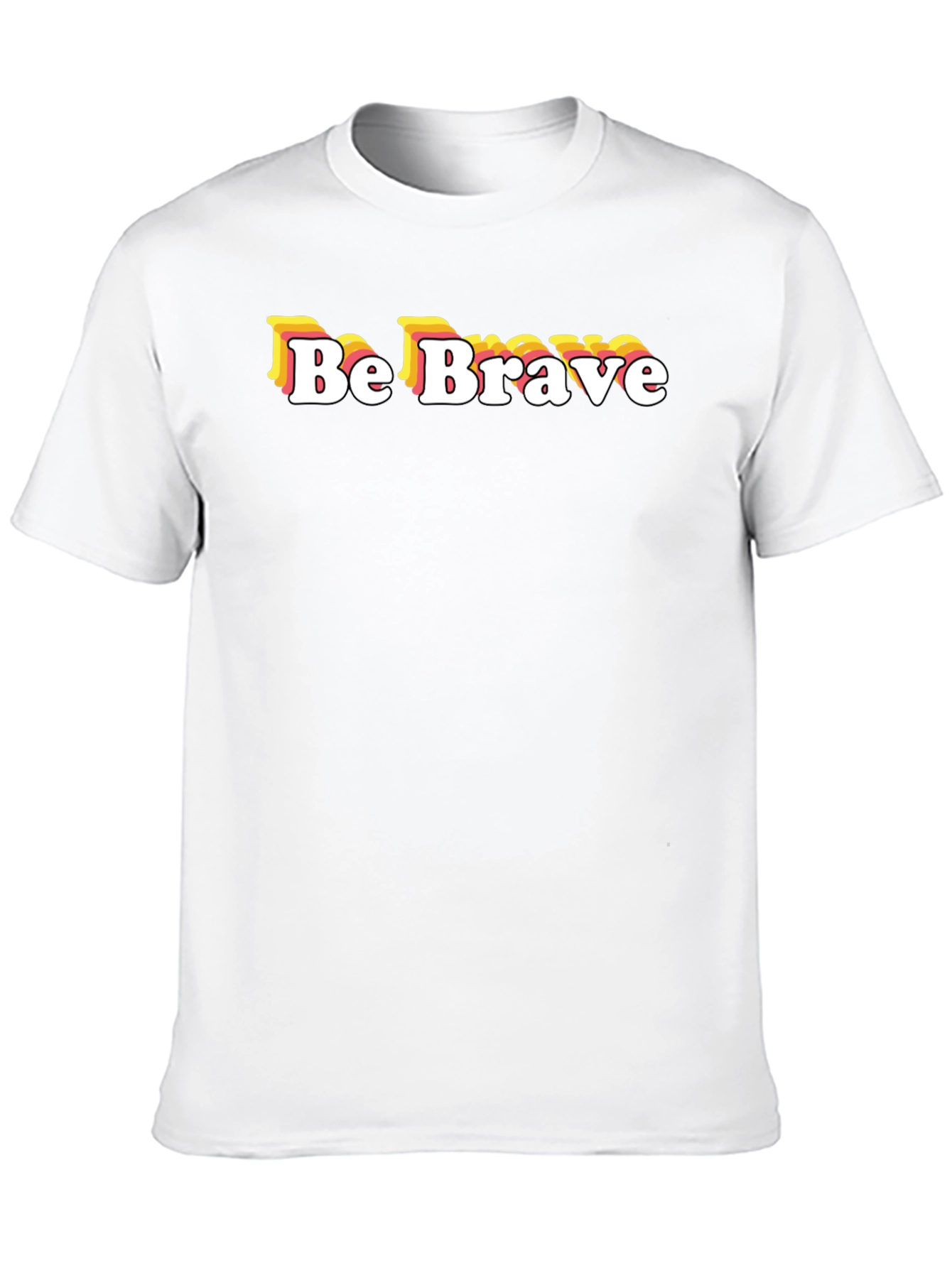 Be Brave Graphic Tee - Retro Style