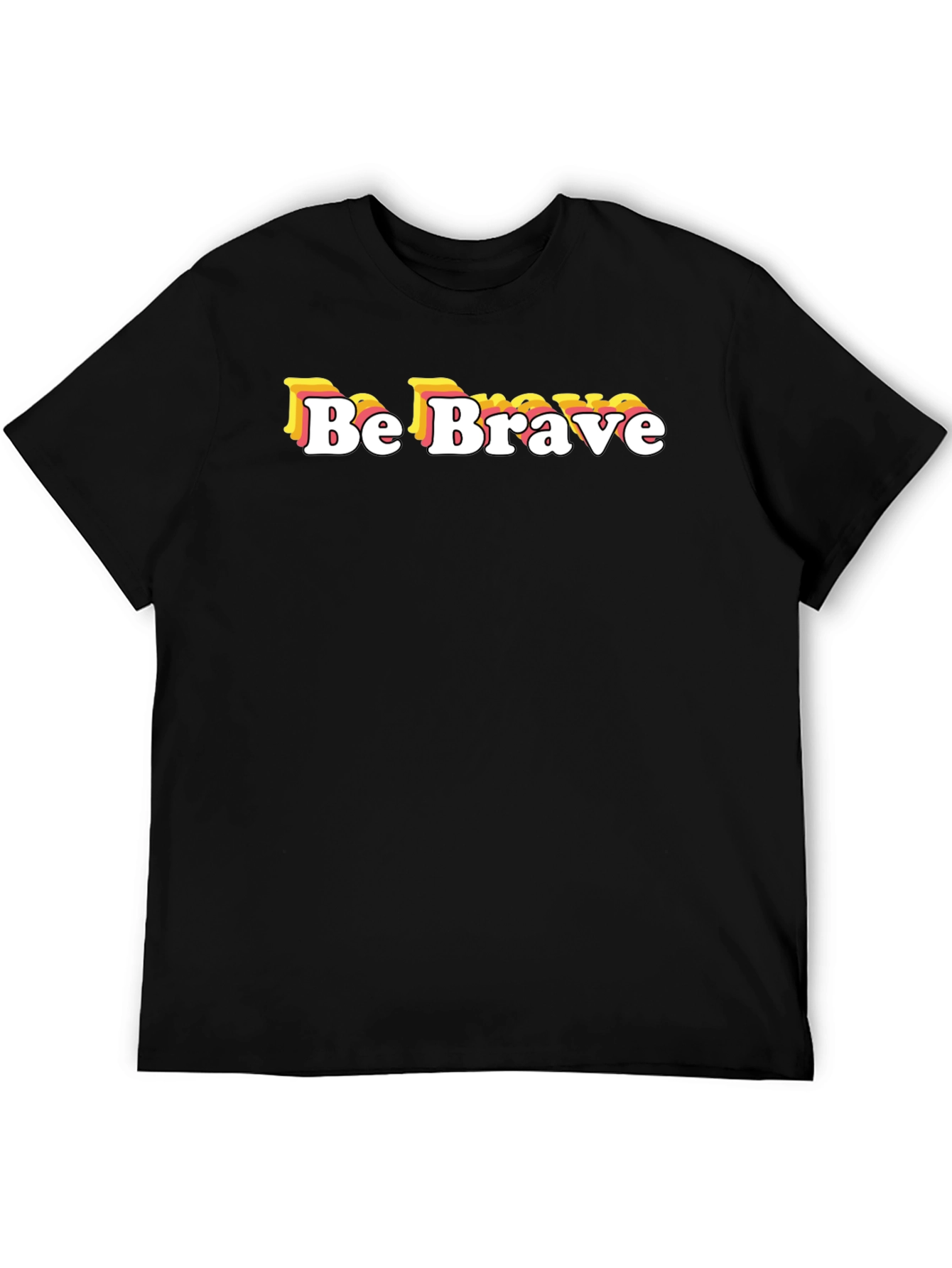 Be Brave Graphic Tee - Retro Style