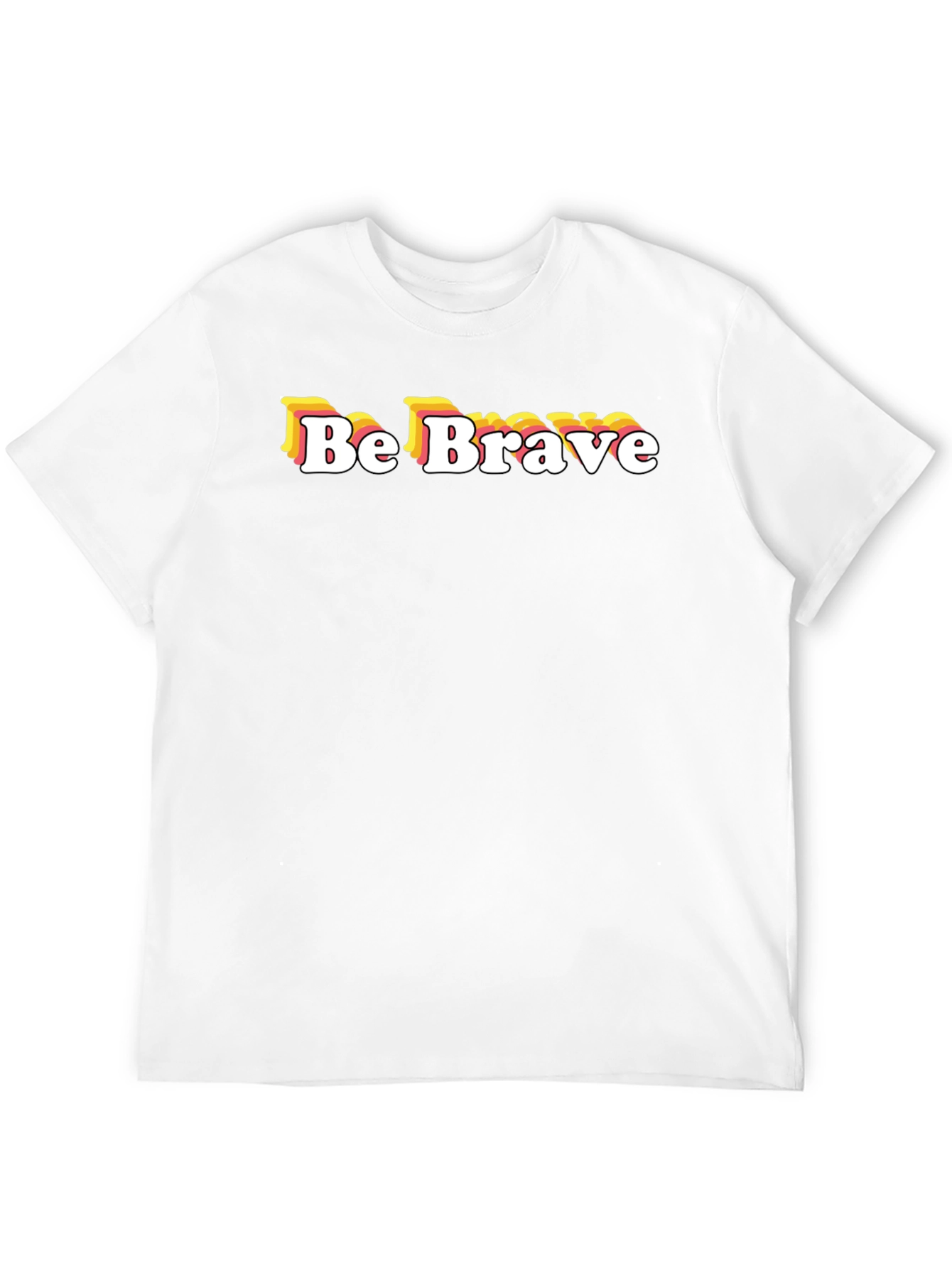 Be Brave Graphic Tee - Retro Style